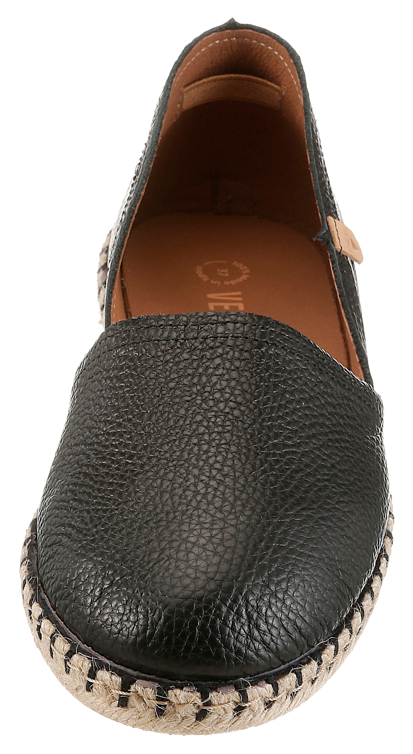 VERBENAS Espadrille »CARMEN«  Slipper, Sommerschuh, Urlaubsschuh, Flat mit Rahmennaht