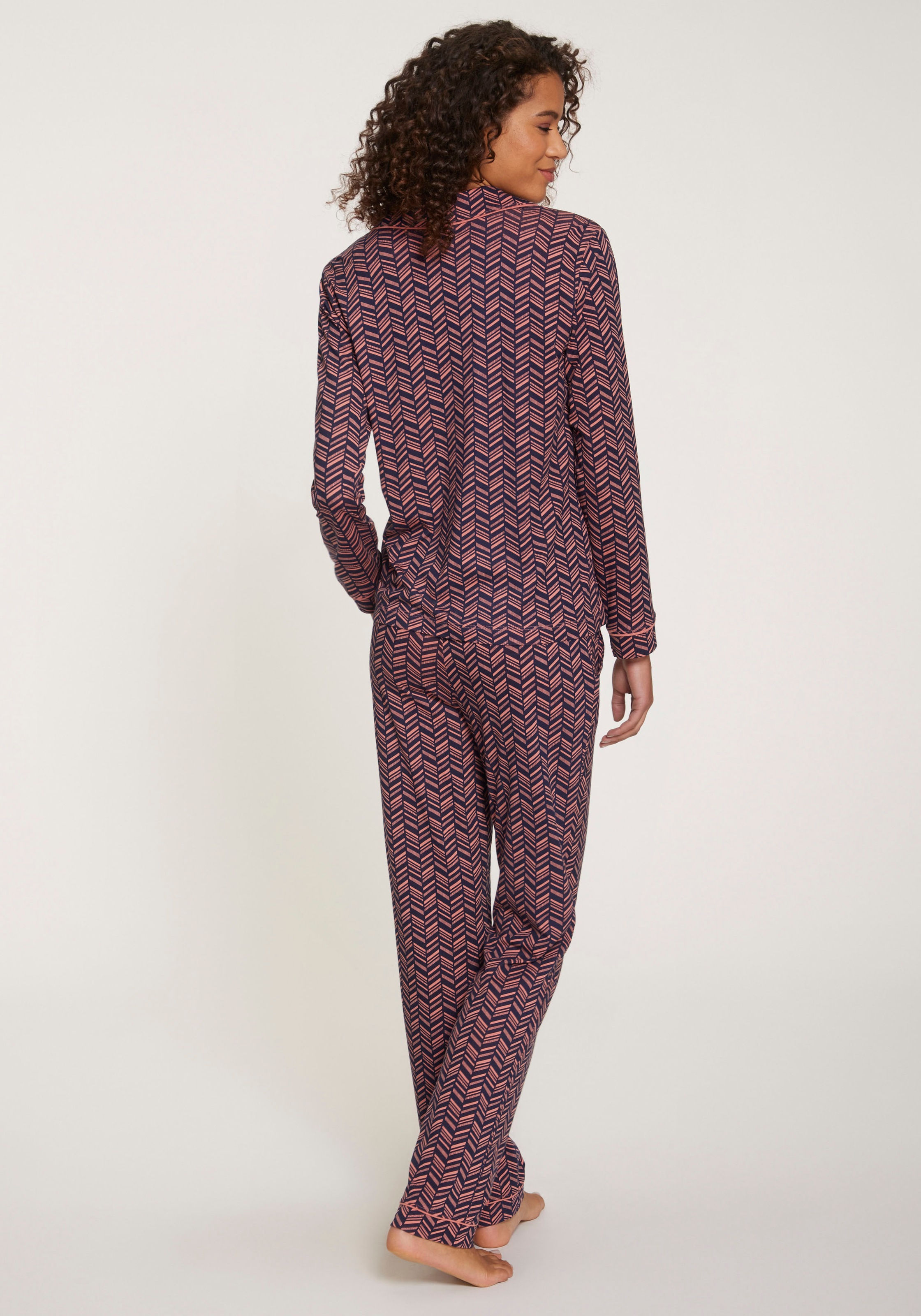 Vivance Dreams Pyjama, (2 tlg.), mit kreativen Mustern
