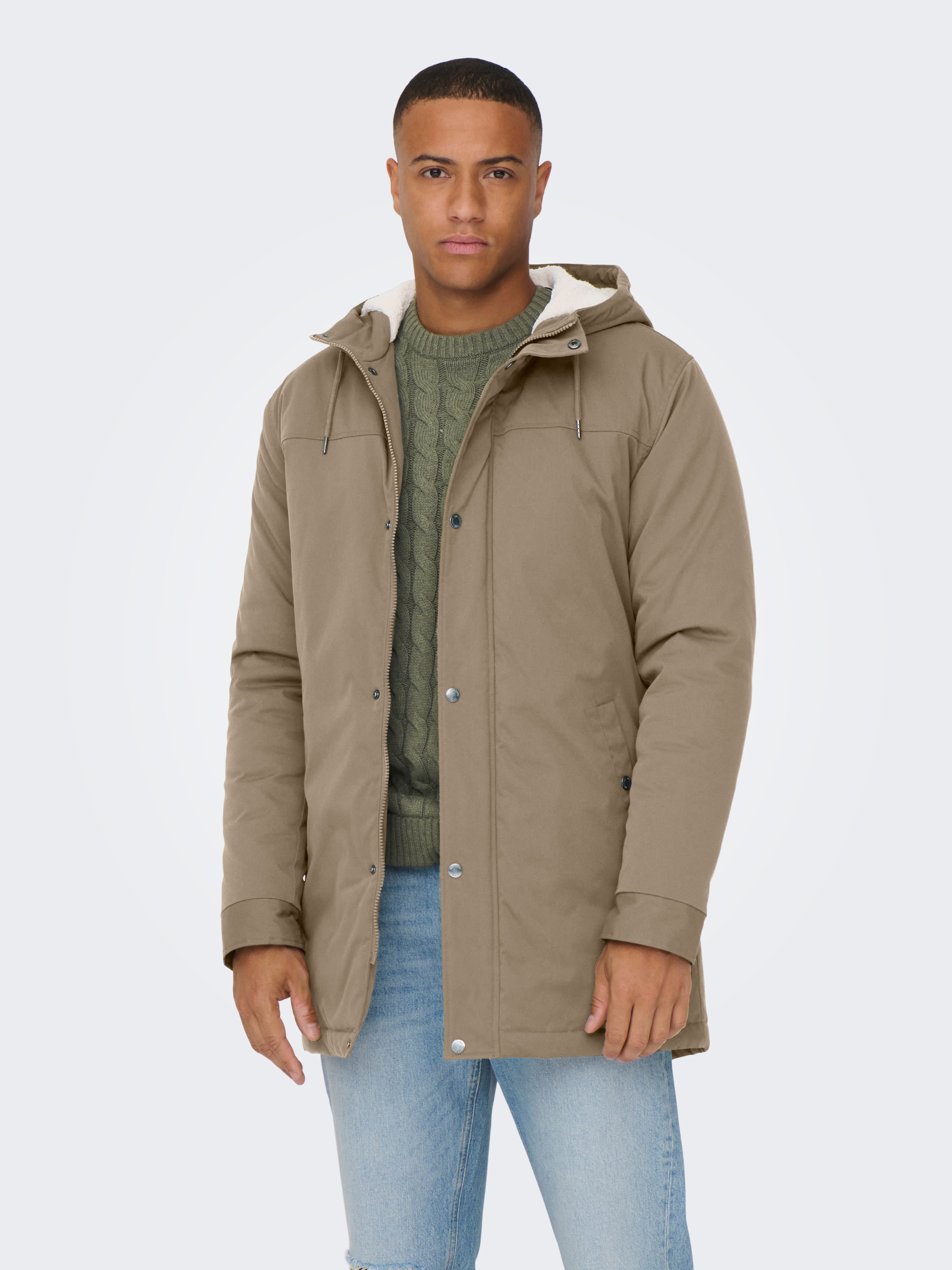 ONLY & SONS Parka "ONSALEXANDER LIFE PARKA OTW VD" mit Kapuze Polyester, re günstig online kaufen