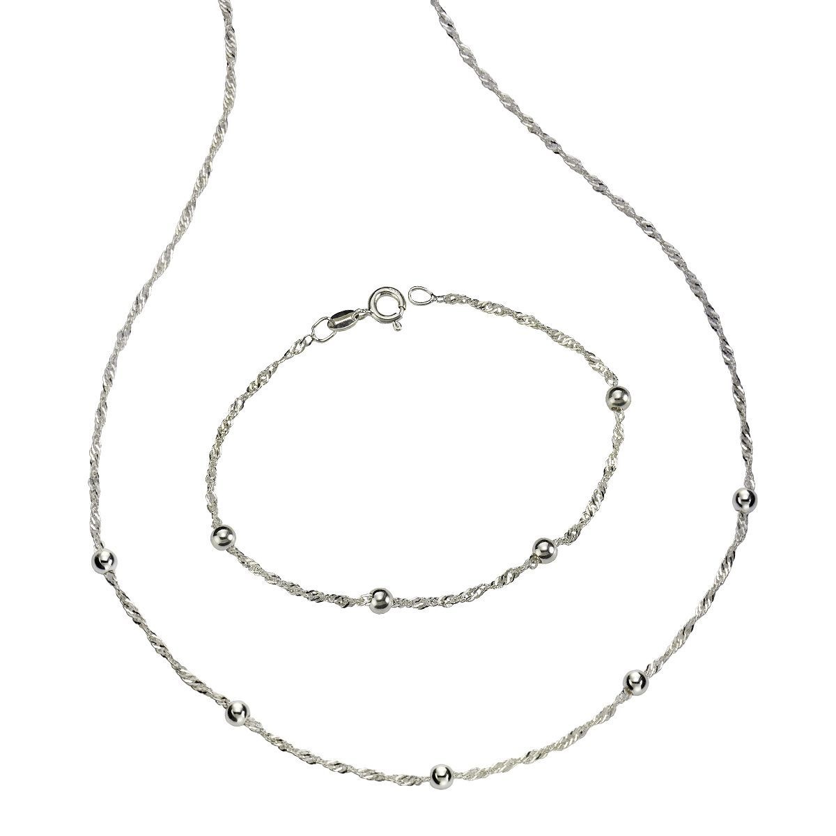 Vivance Armband »925/- Sterling Silber rhodiniert«