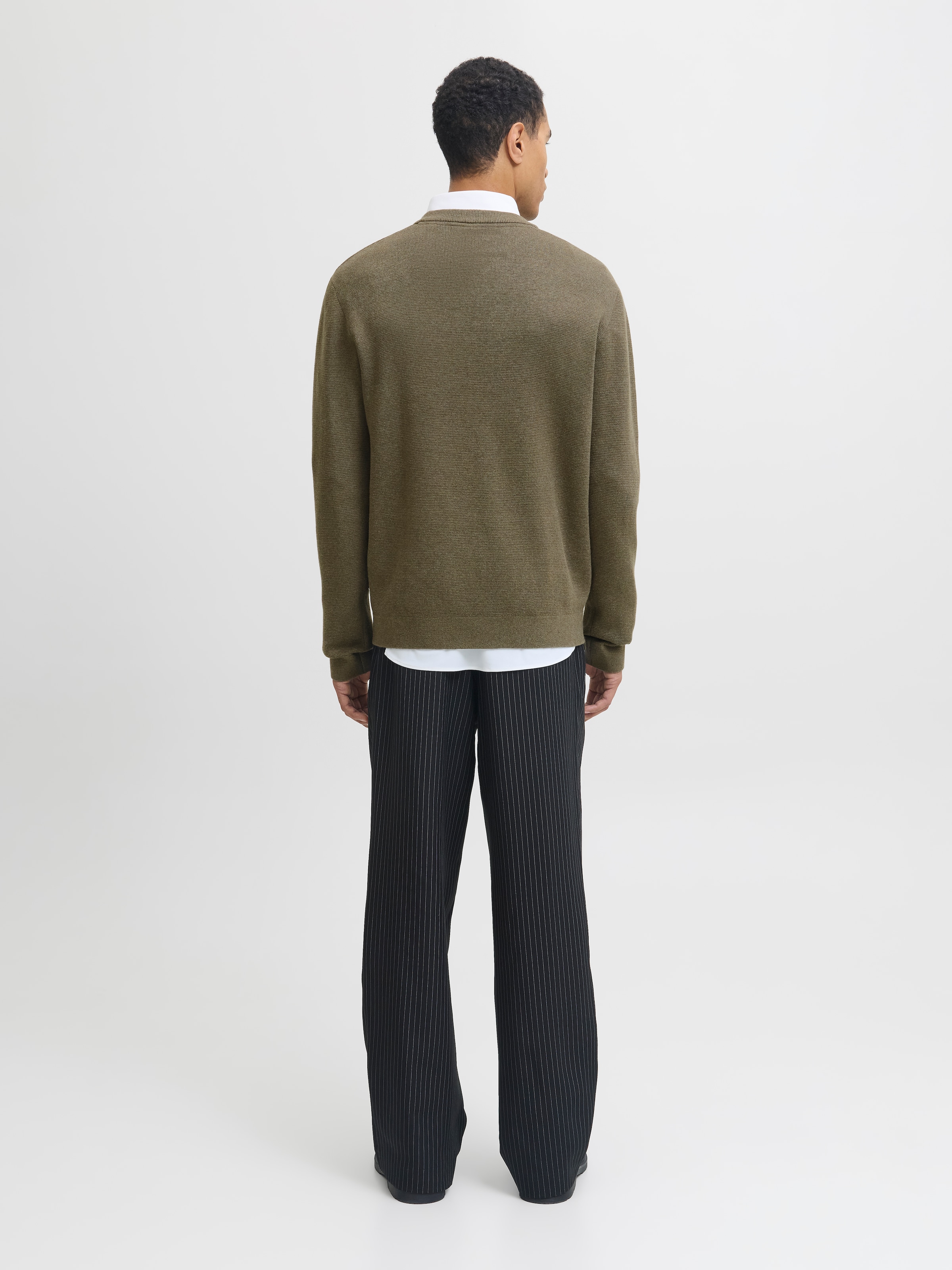 Jack & Jones Rundhalspullover »JPRBLAMILANO STITCH KNIT CREW NECK SN« Baumwolle, relaxed fit