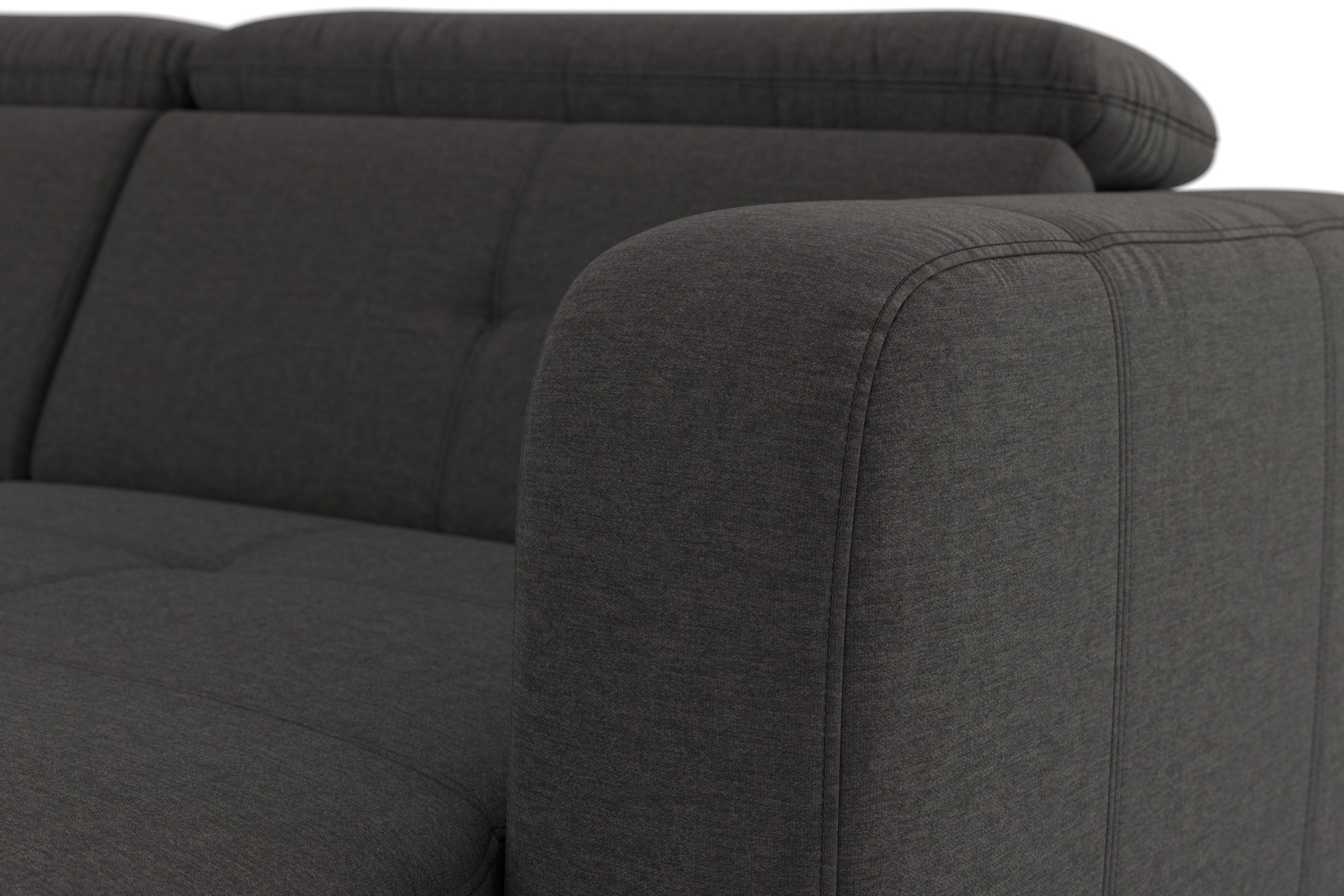 sit&more Wohnlandschaft »Belluci U-Form«, Kopfteilverstellung und Federkern, wahlweise mit Bettfunktion
