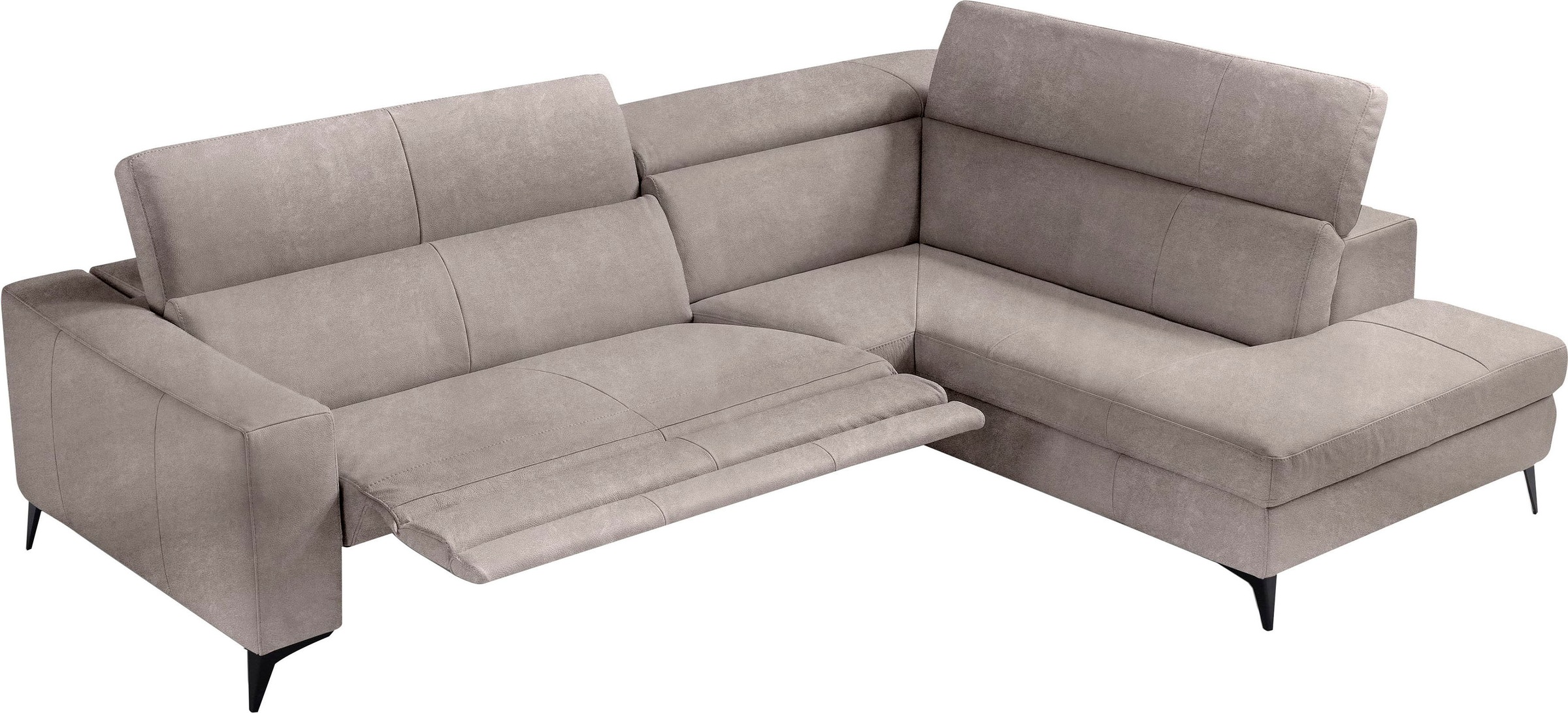 Egoitaliano Ecksofa "Edith, Designsofa mit hohem Sitzkomfort, L-Form", inkl günstig online kaufen