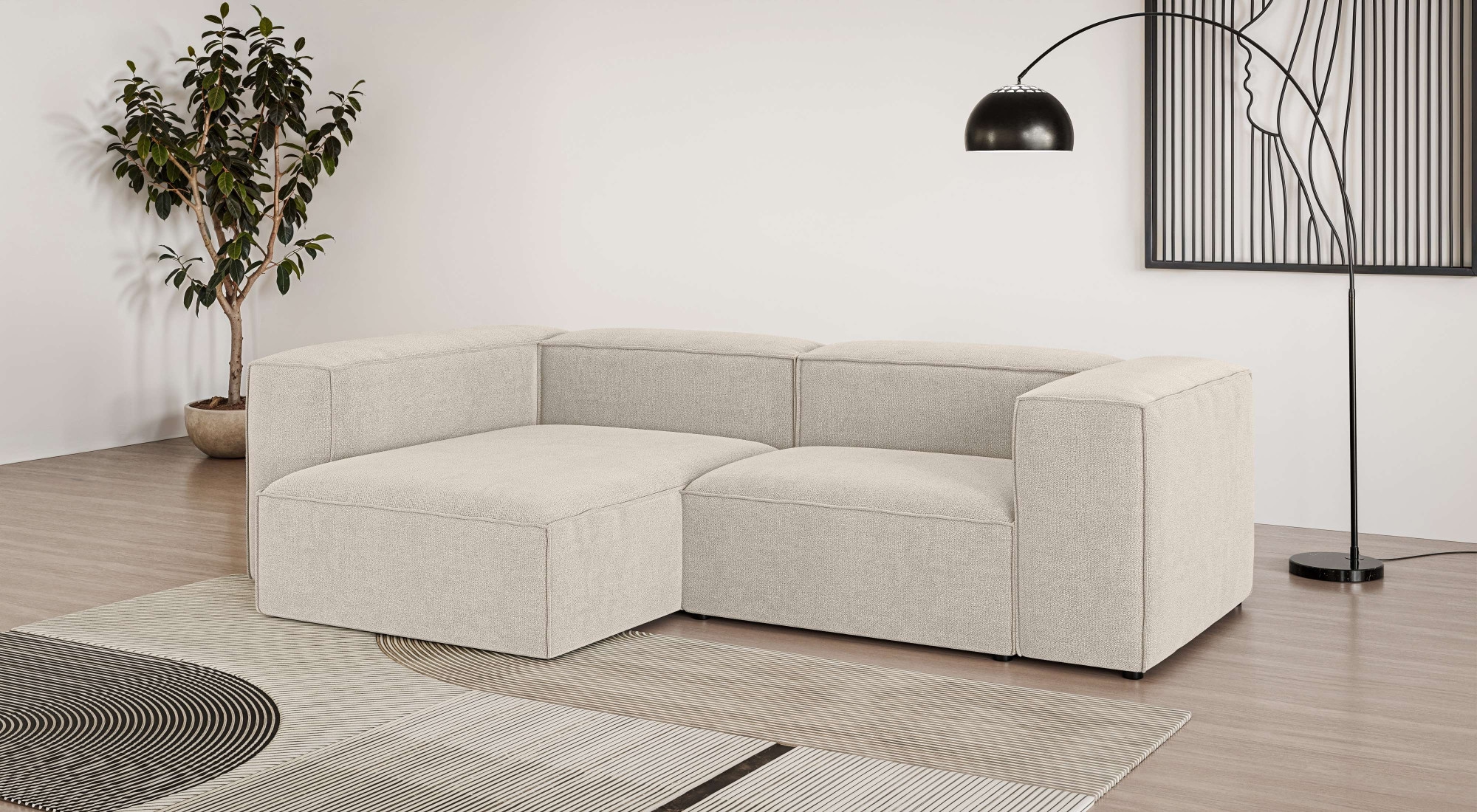 OTTO home Ecksofa "HAILY L-Form links/rechts, Modularsofa, Sitztiefe 70/130 cm" als Modul oder separat verwendbar, für individuelle Zusammenstellung