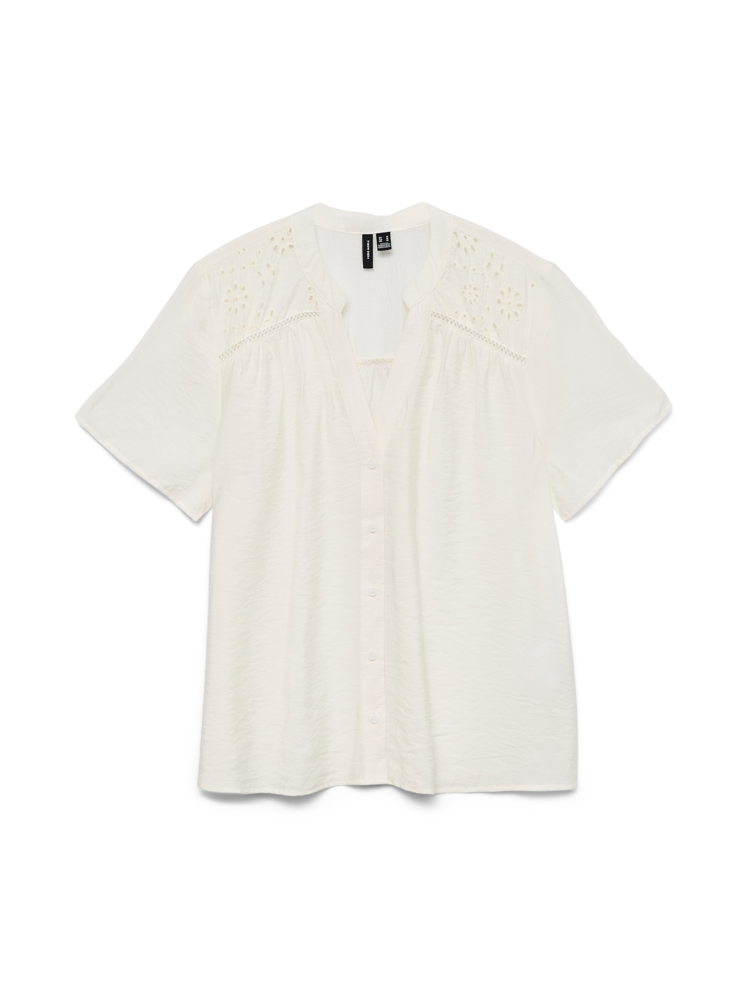 Vero Moda Kurzarmbluse »VMJOSIE SS EMB TOP WVN« Viskosemischung