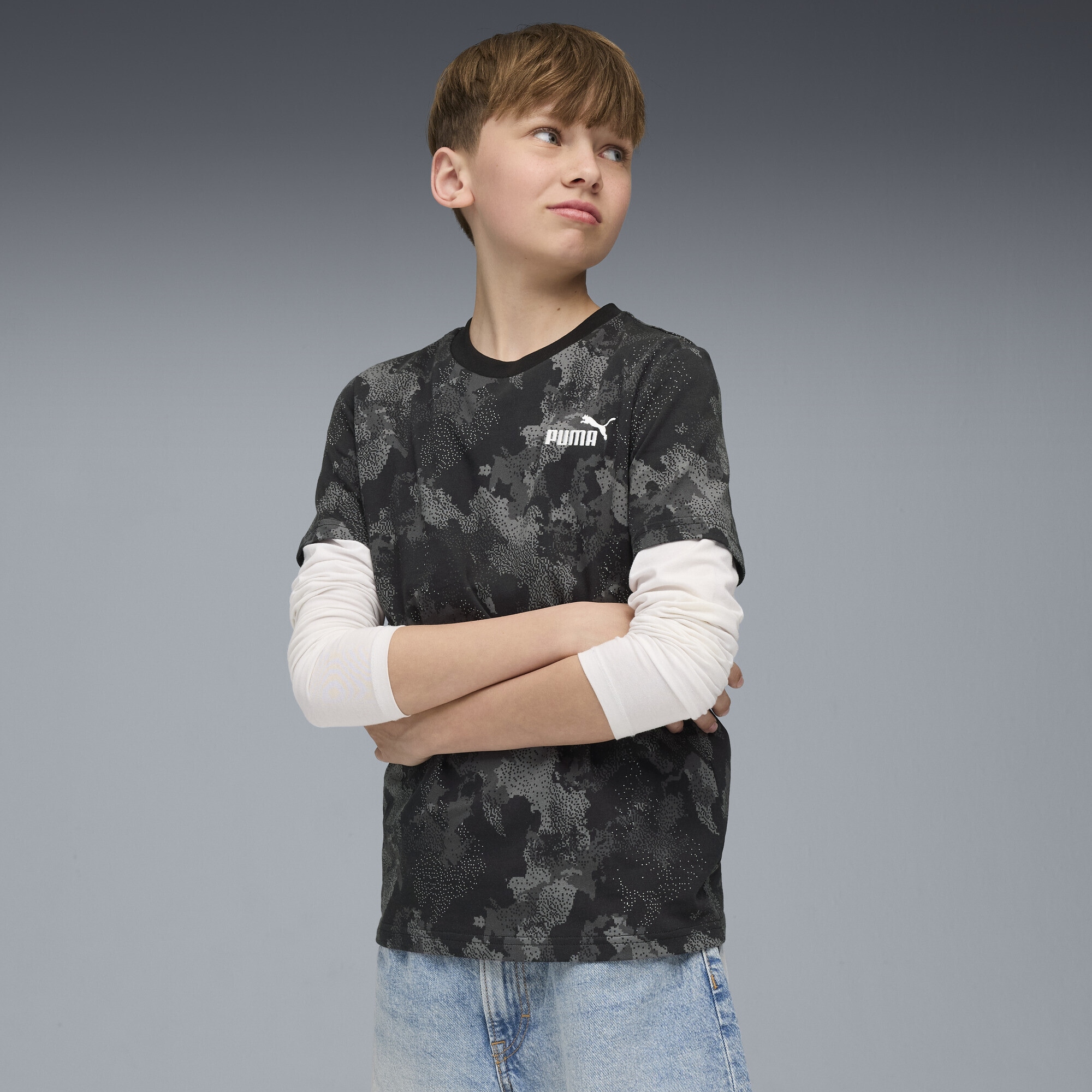 PUMA T-Shirt »Essentials Camo T-Shirt Jungen«