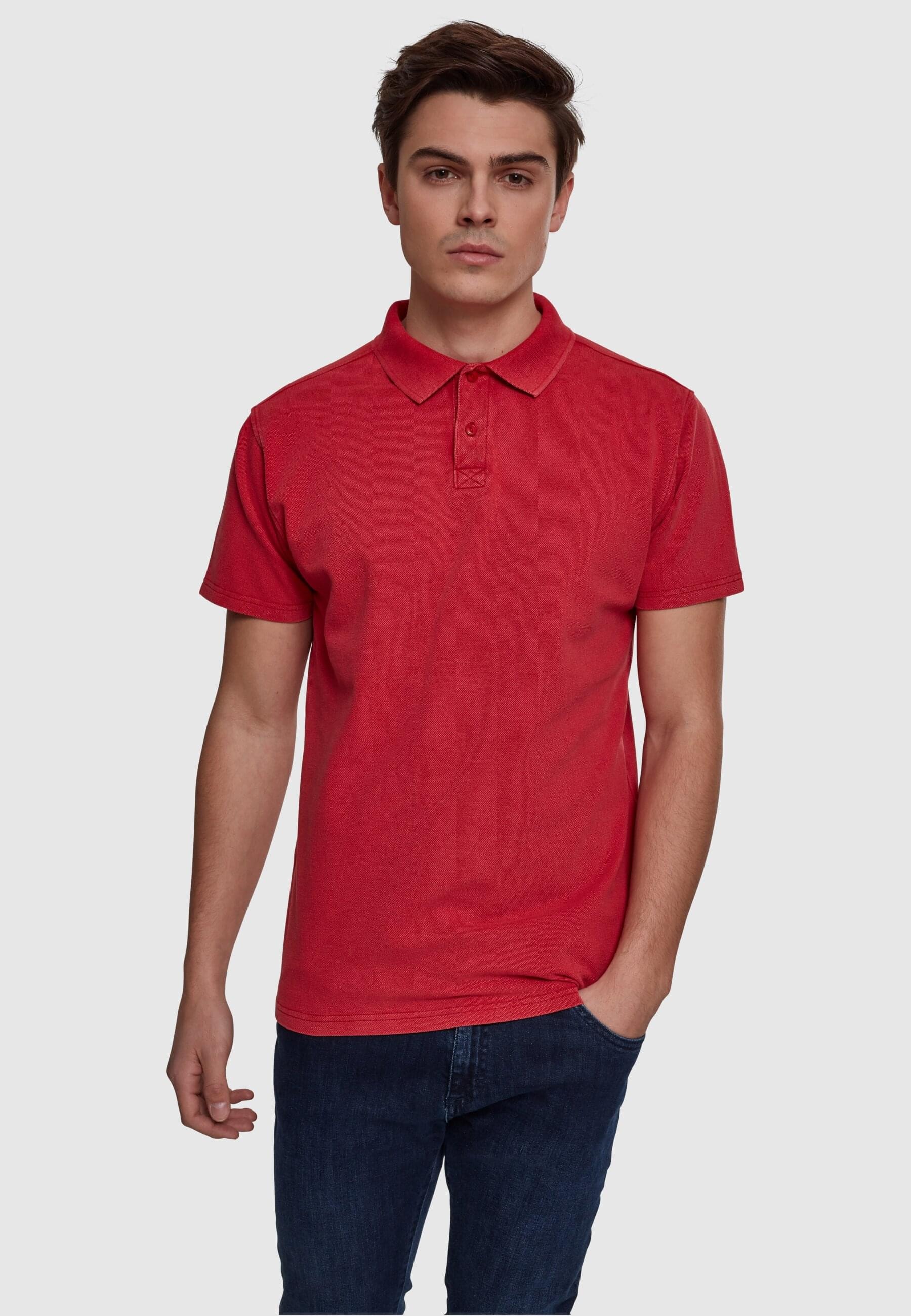 URBAN CLASSICS T-Shirt »Urban Classics Herren Garment Dye Pique Poloshirt«, (1 tlg.)