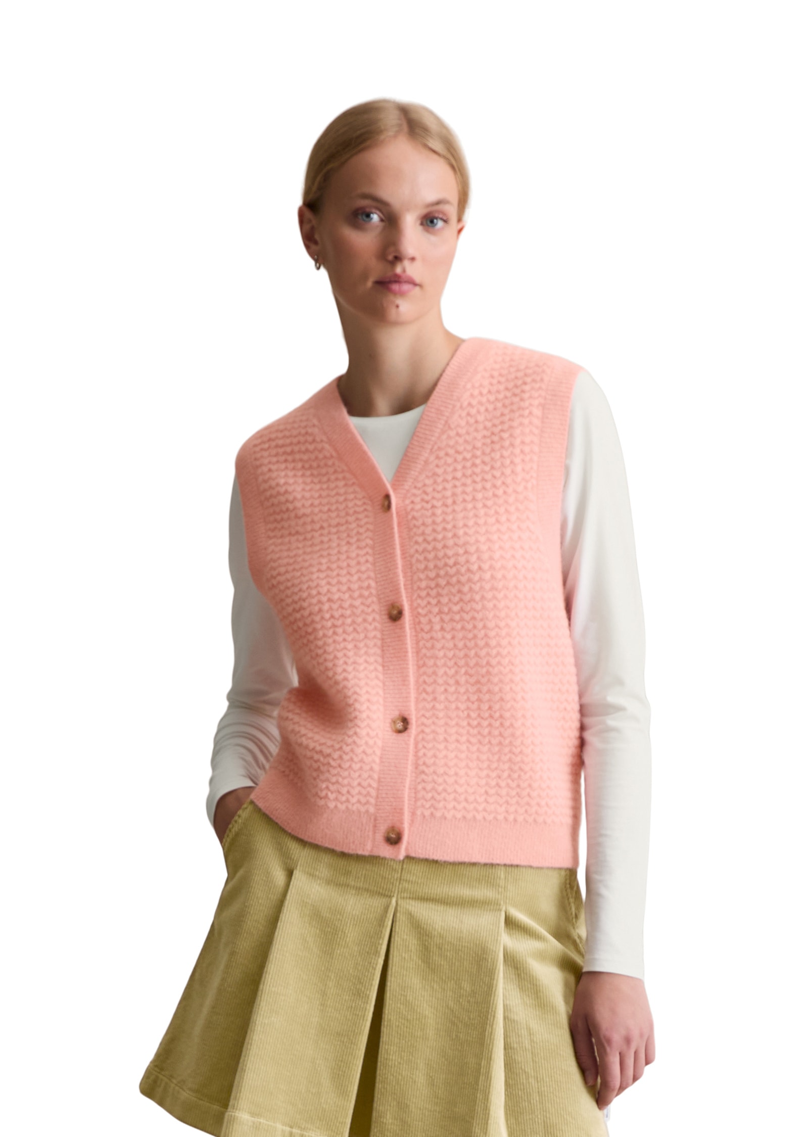 Marc OPolo DENIM V-Ausschnitt-Pullover "aus Schurwolle-Alpakawolle-Mix" günstig online kaufen