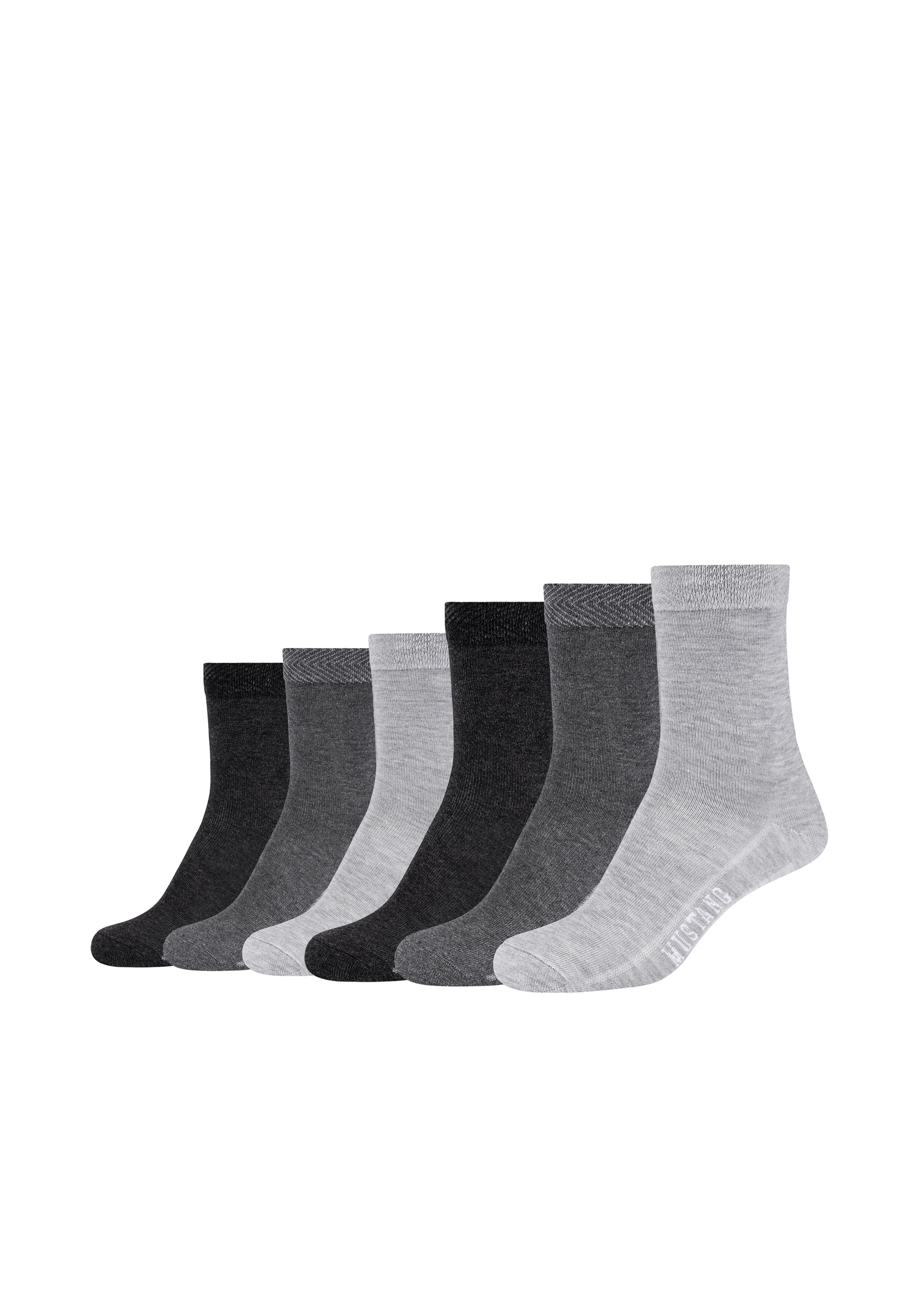 MUSTANG Socken 6 Stk. tlg. mit verstärktem Fersen- und Zehenbereich günstig online kaufen
