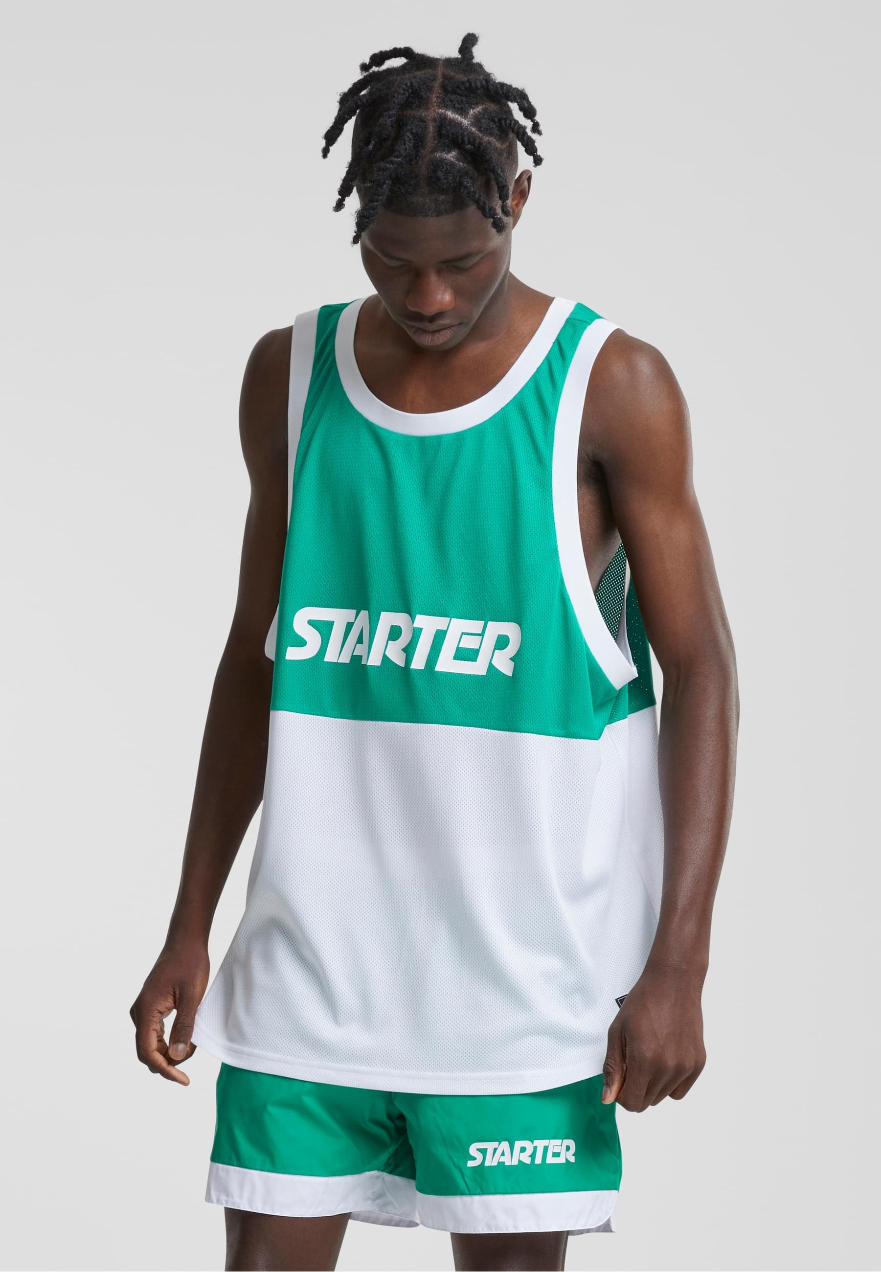 Starter Black Label Tanktop »Starter Black Label Herren Starter Split Mesh Tank Top«, (1 tlg.)