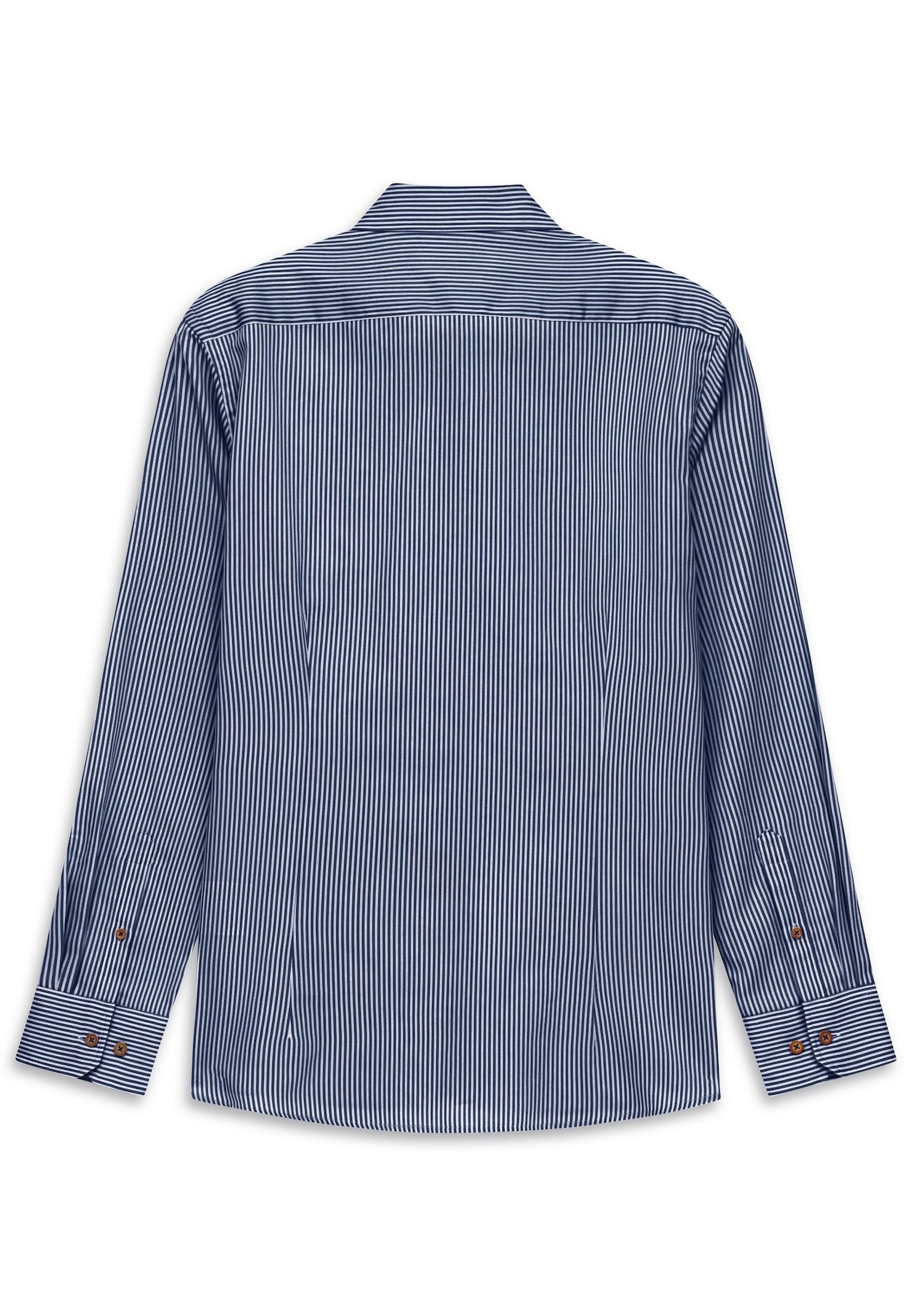 bugatti Businesshemd »Easy-Care« gestreift mit Satin-Optik