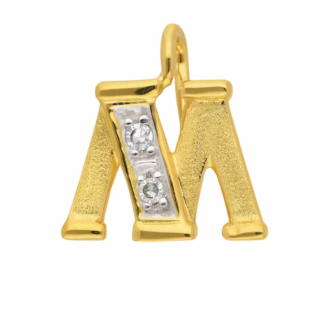 für & bestellen Damen Herren Adelia´s Buchstabenanhänger Diamant«, Gold mit | mit Goldschmuck »585 Buchstabenanhänger Diamant BAUR