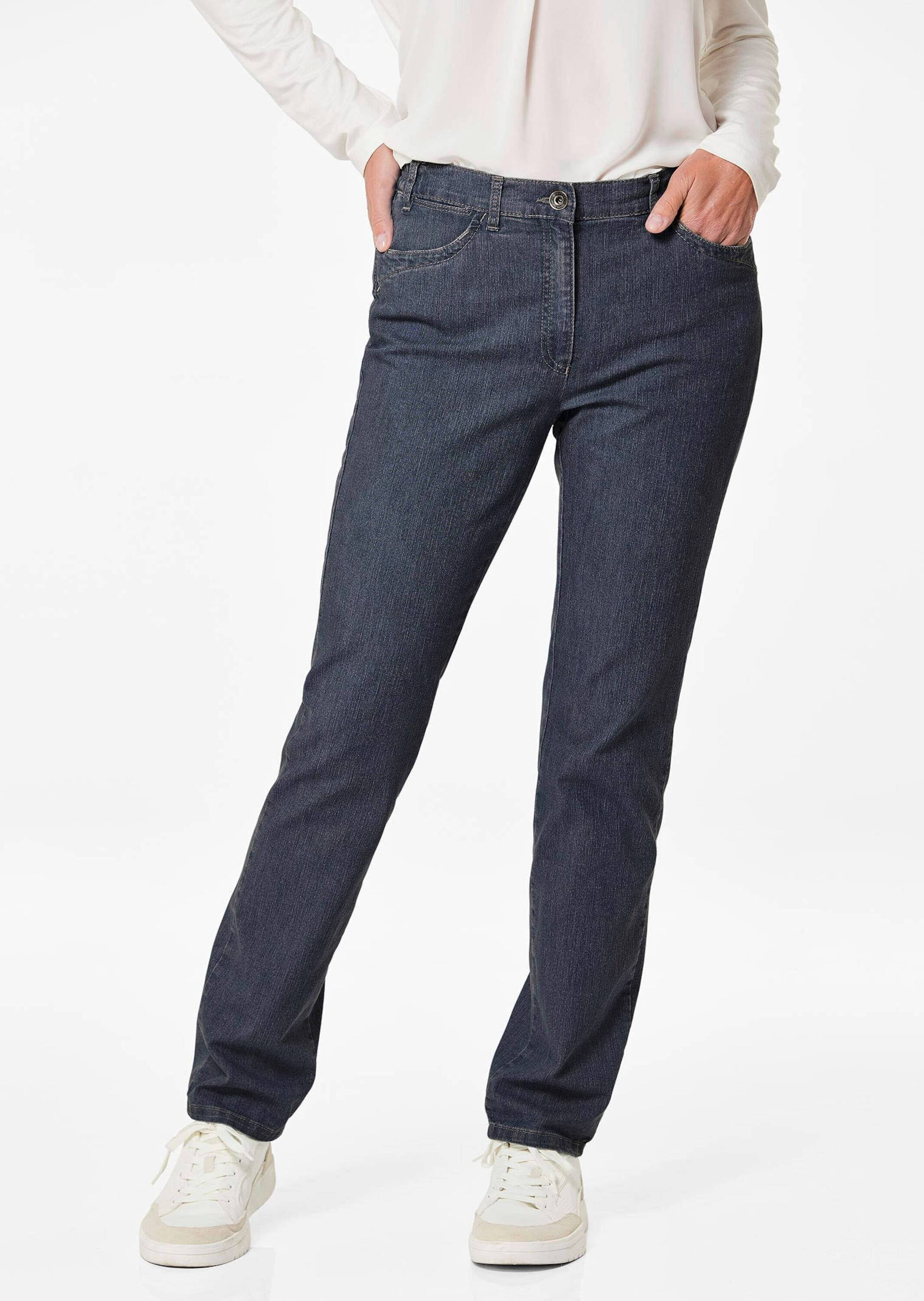GOLDNER Stretch-Jeans »Jeanshose ANNA Edel geschmückte Jeanshose ANNA«