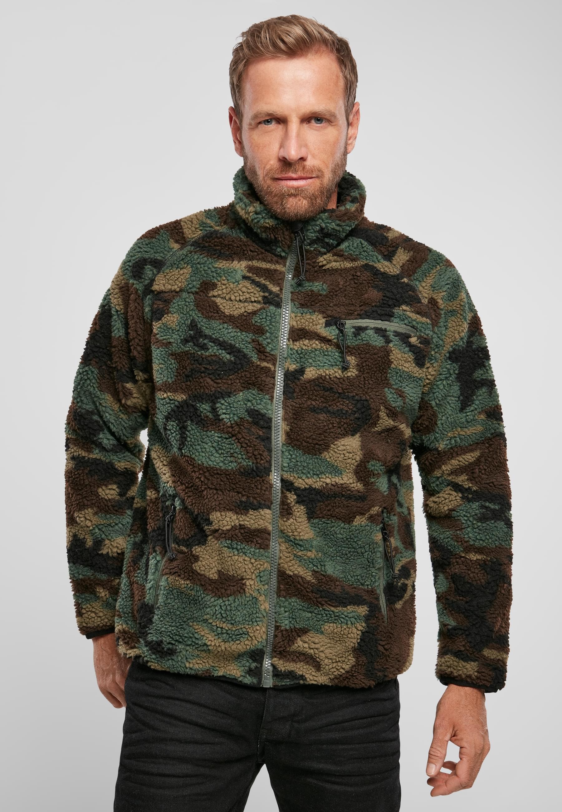 Brandit Allwetterjacke »Brandit Herren Teddyfleece Jacket«, (1 St.), ohne Kapuze