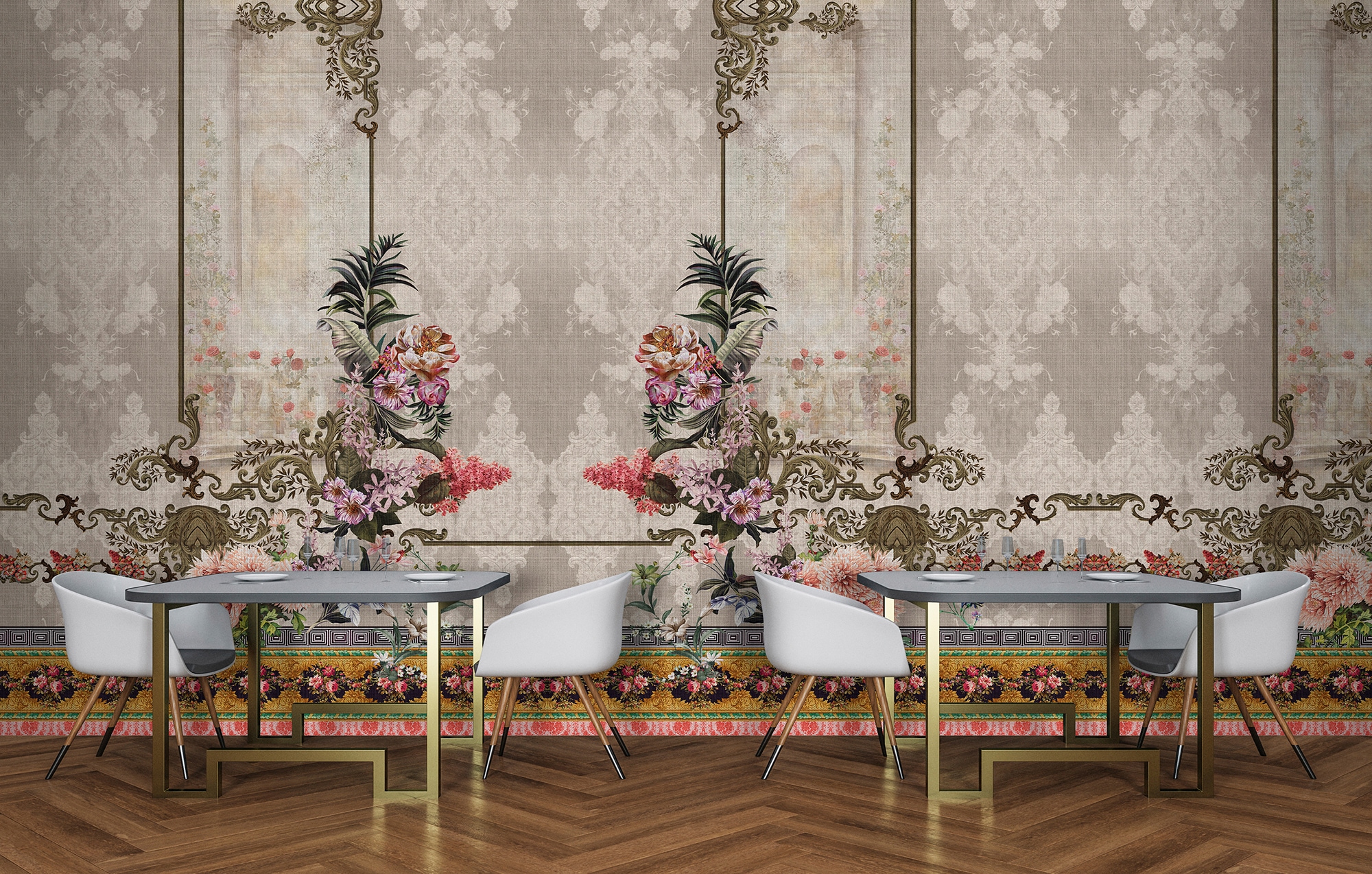 living walls Fototapete »Walls by Patel Oriental Garden«, Vlies, Wand