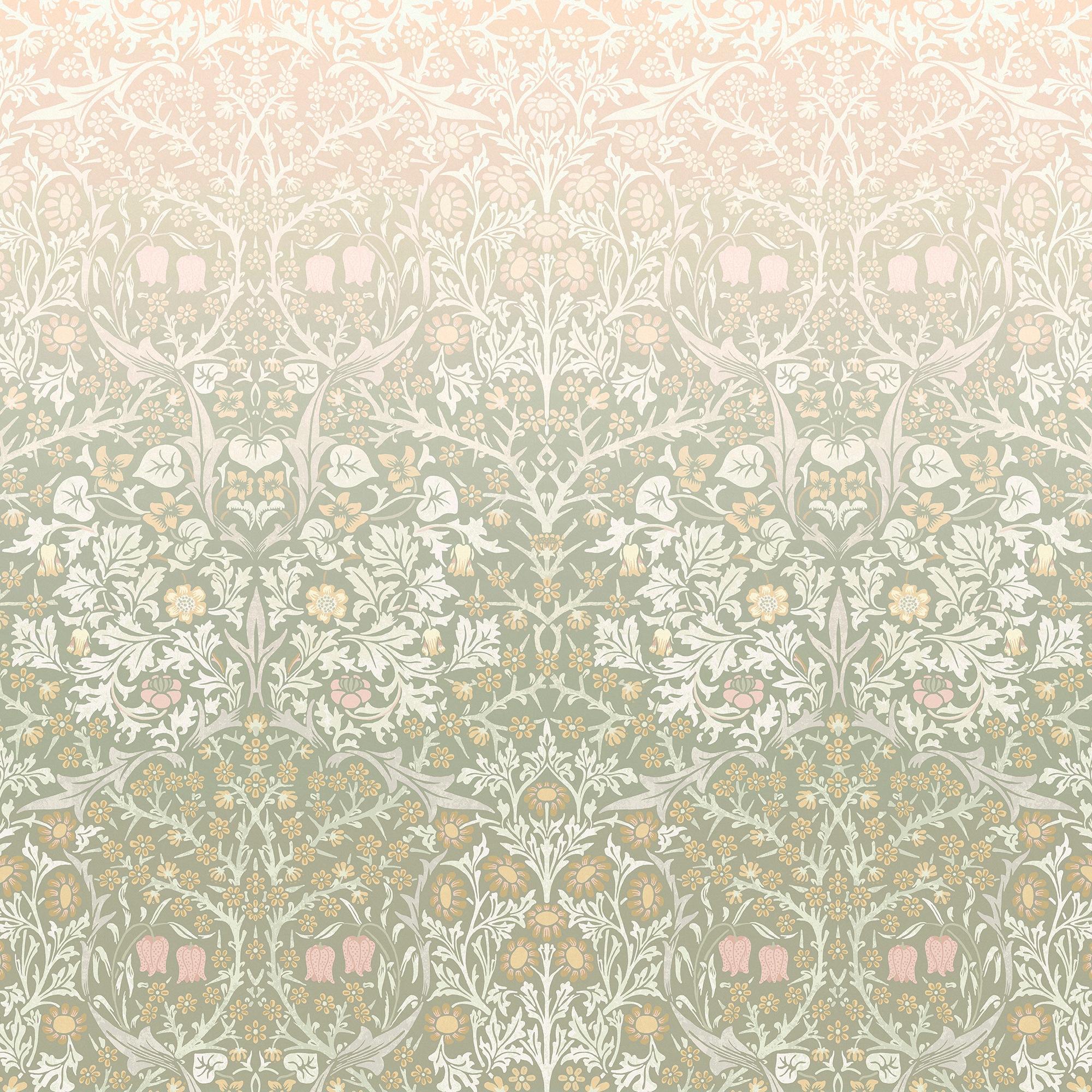 William Morris at Home Mural Blackthorn Fixed Size Mural 125355FXST