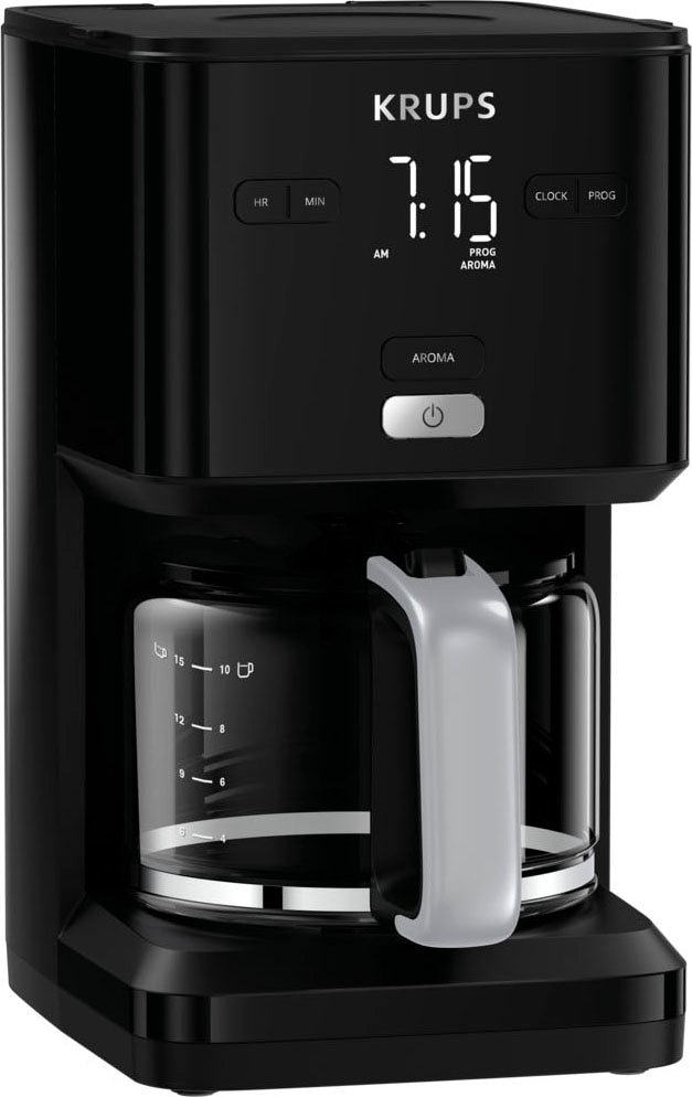 Krups Filterkaffeemaschine "KM6008 Smartn Light", 1,25 l Kaffeekanne, 24-Std-Timer, automatische Abschaltung nach 30 Min