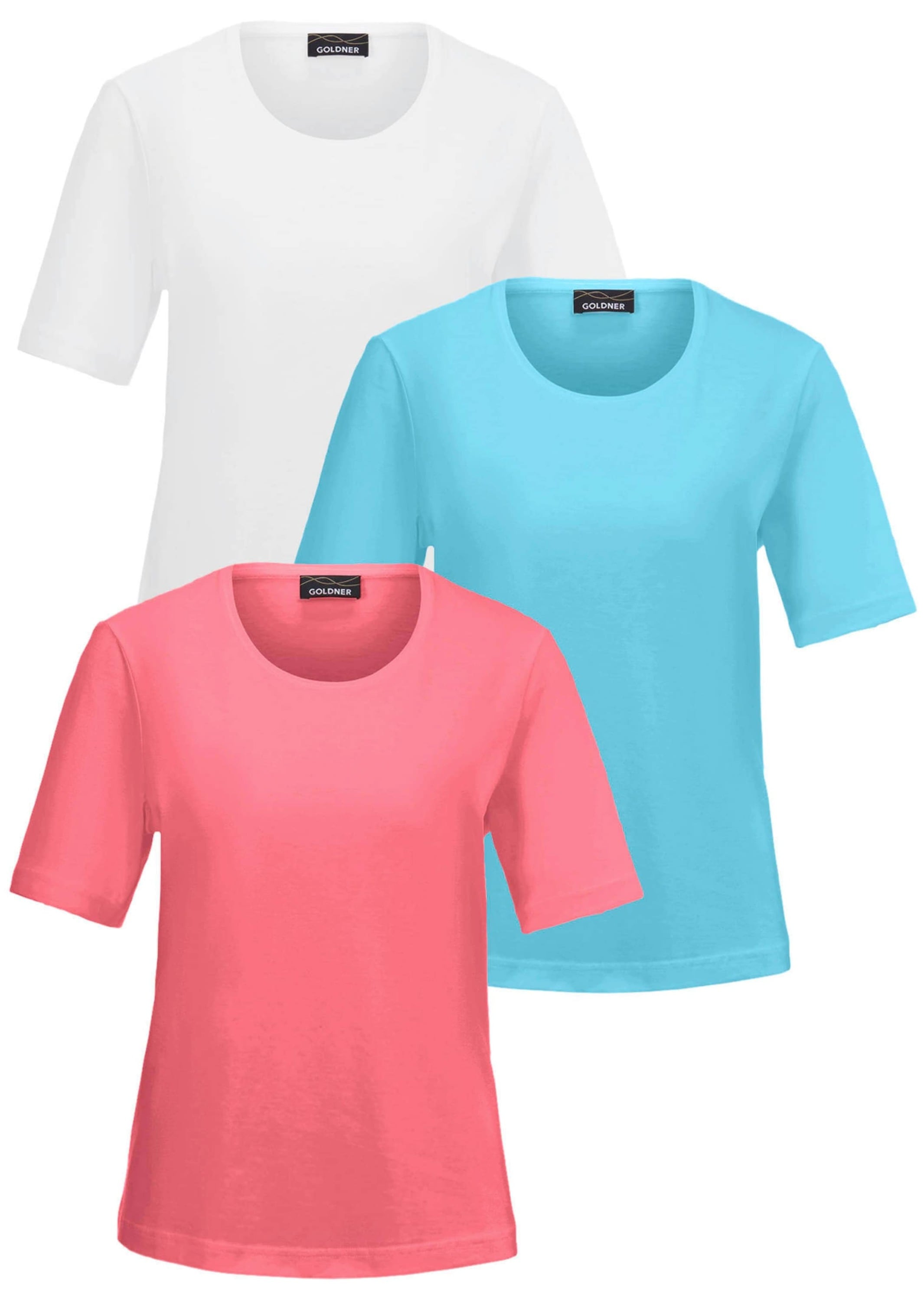 GOLDNER Kurzarmshirt "Kurzgröße Jerseyshirt mit Rundhals" keine/nicht relevant