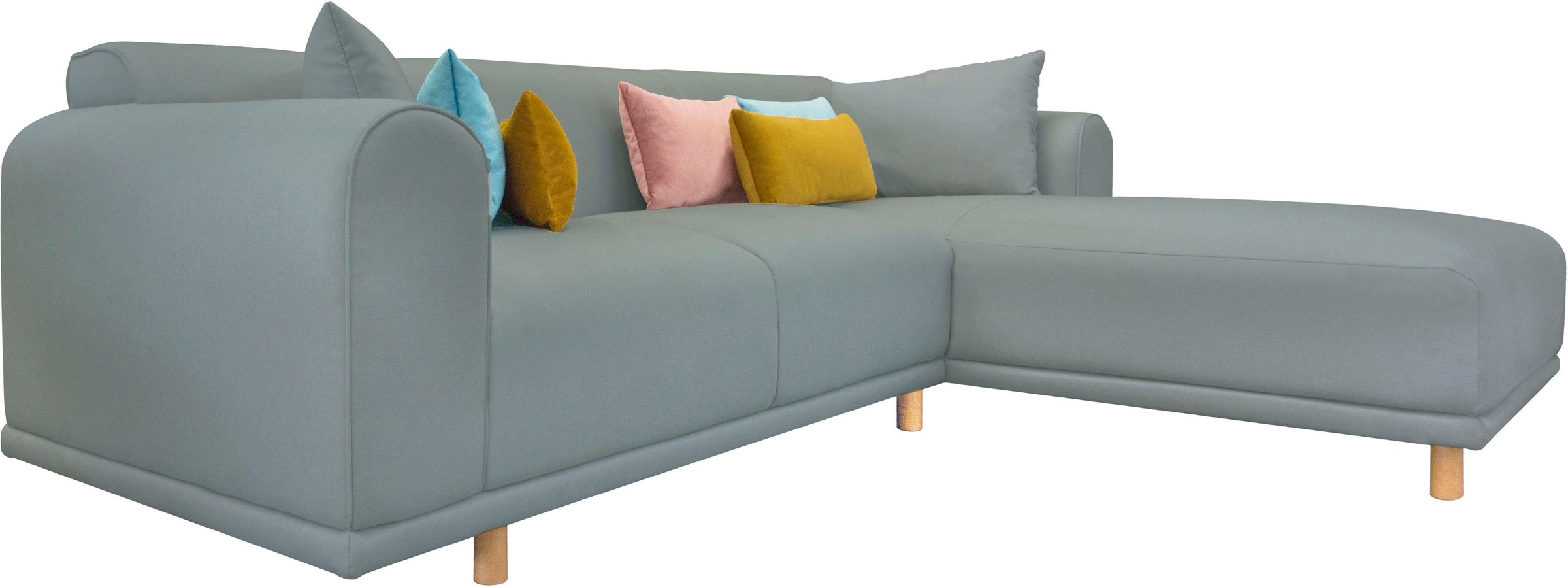 andas Ecksofa »Maroon L-Form«, in skandinavischem Design, mit losen Kissen