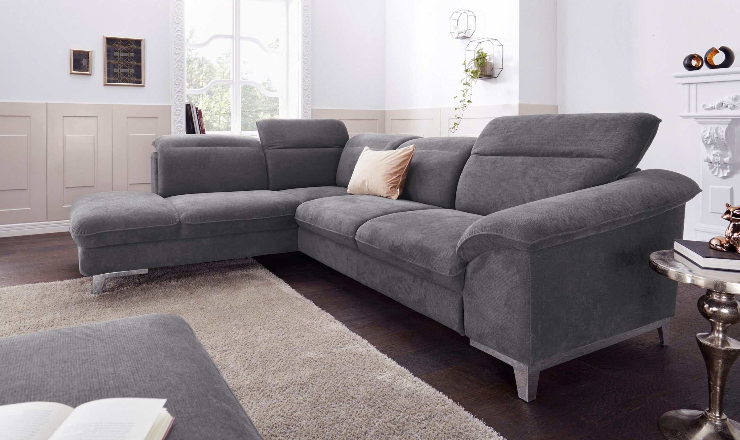 COTTA Polstergarnitur "Teresa L-Form", (Set), Set bestehend aus: Ecksofa mi günstig online kaufen