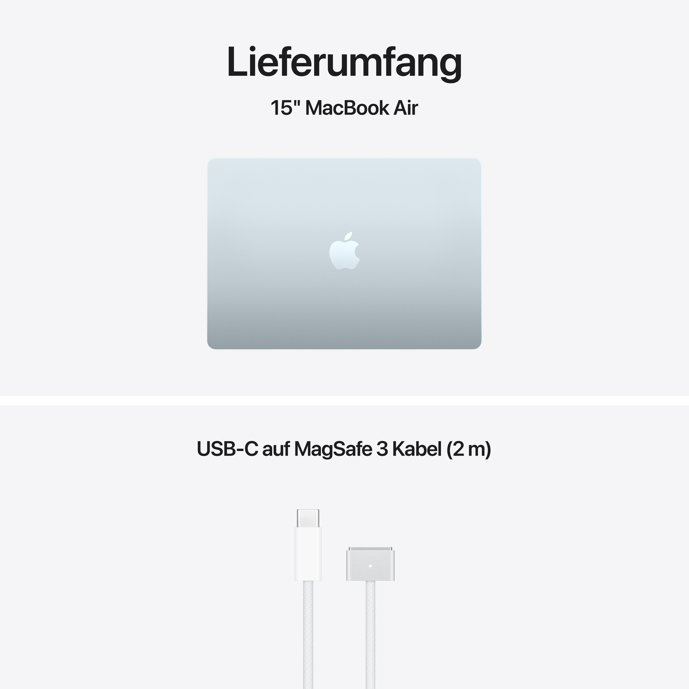 Apple Notebook »15-inch MacBook Air« 38,91 cm / 15,3 ″ Apple M5 10-Core GPU 512 GB SSD