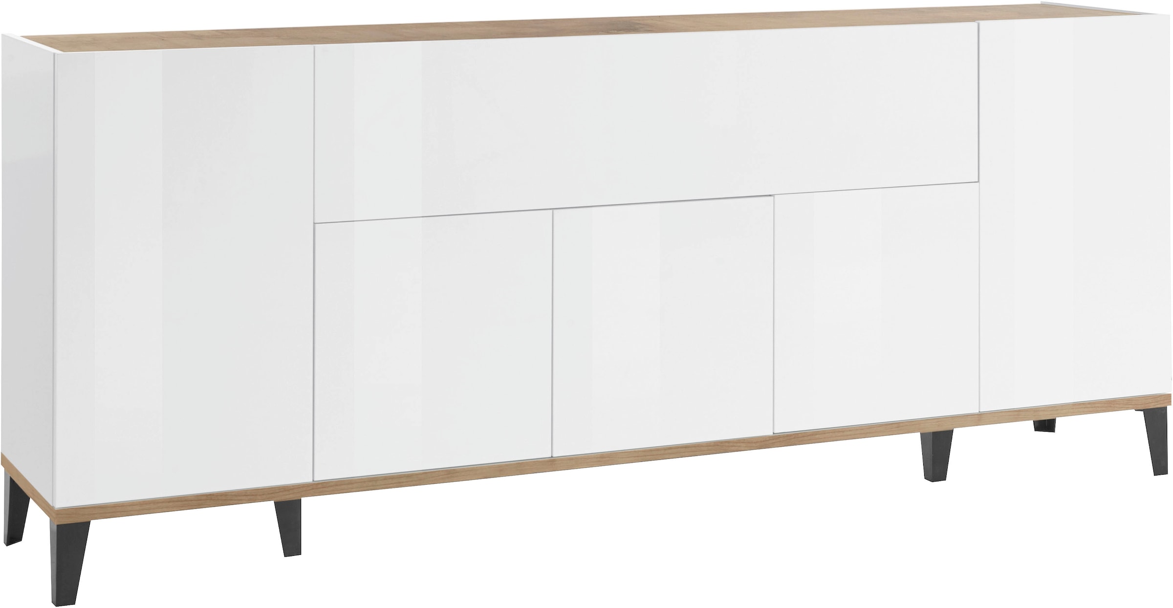 Home affaire Sideboard "Sunrise" Kommode mit 5 Türen und 1 Klapptür, Breite günstig online kaufen