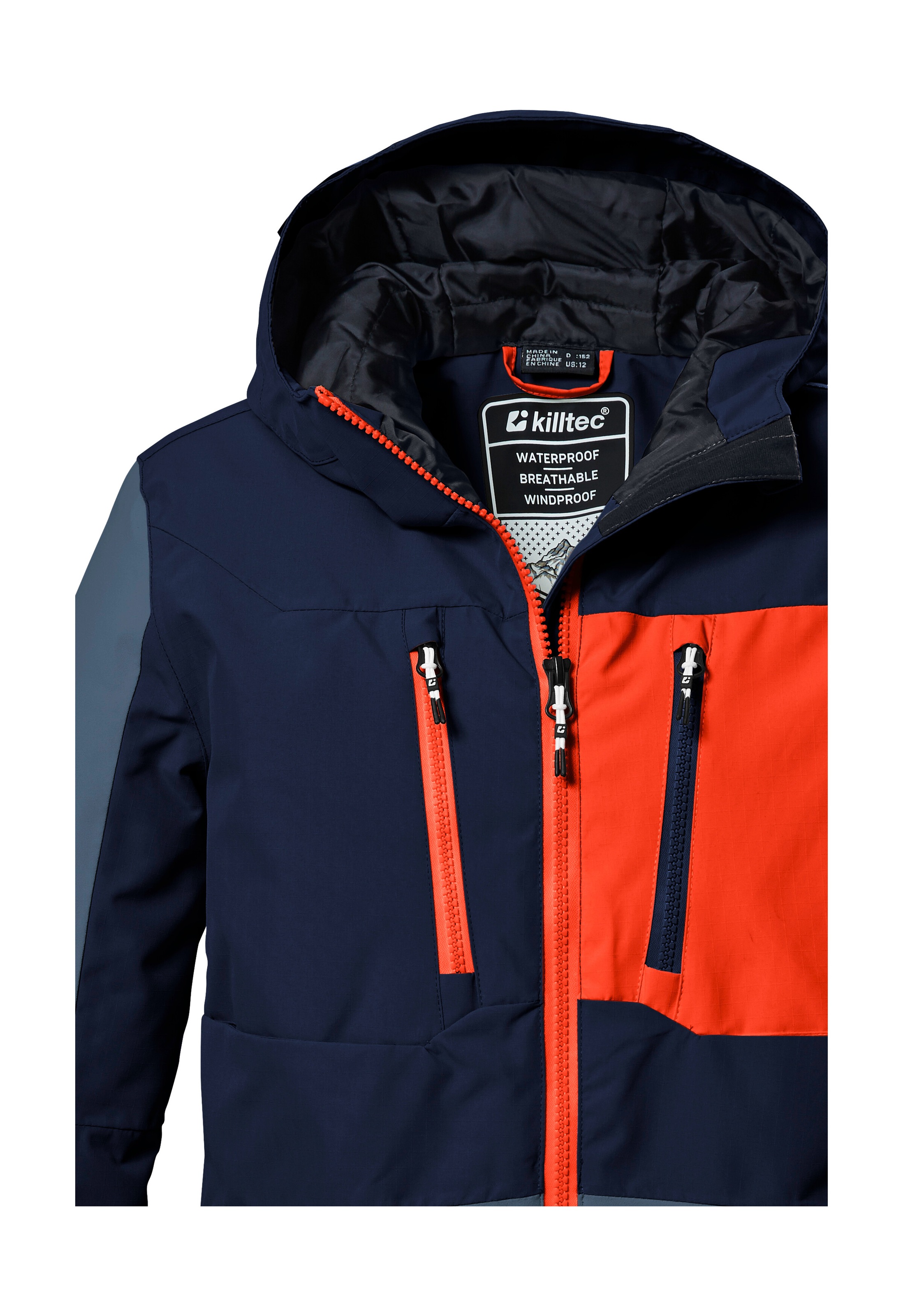 Killtec Skijacke »KSW 397 BYS SKI JCKT«, Stylische, wasserdichte Skijacke mit 10.000 mm Wassersäule