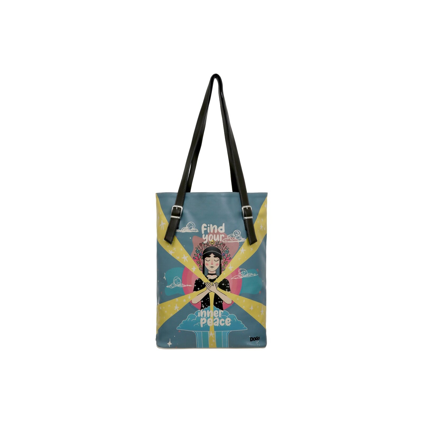 DOGO Umhängetasche »Tallbags Find Your Inner Peace Damen Handtaschen (Fashion) /«, Vegan