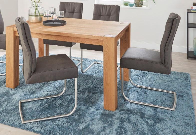 NIEHOFF SITZMÖBEL Freischwinger "Komfort" (Set) 2 Stk.in 3 Farben, Gestell aus Edelstahl