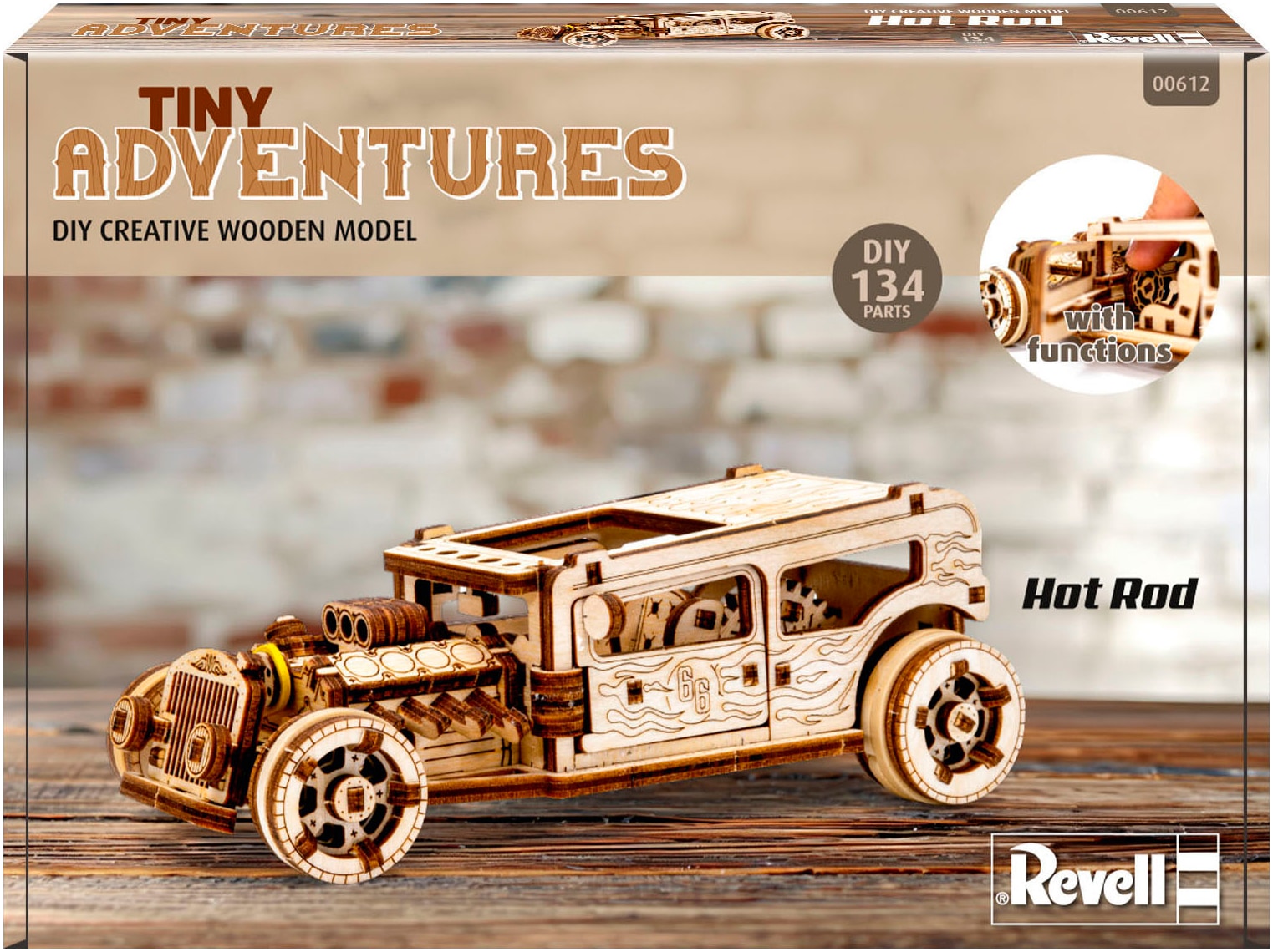 Revell® Modellbausatz »Revell Tiny Adventures, Hot Rod«, 1:32, Made in Europe