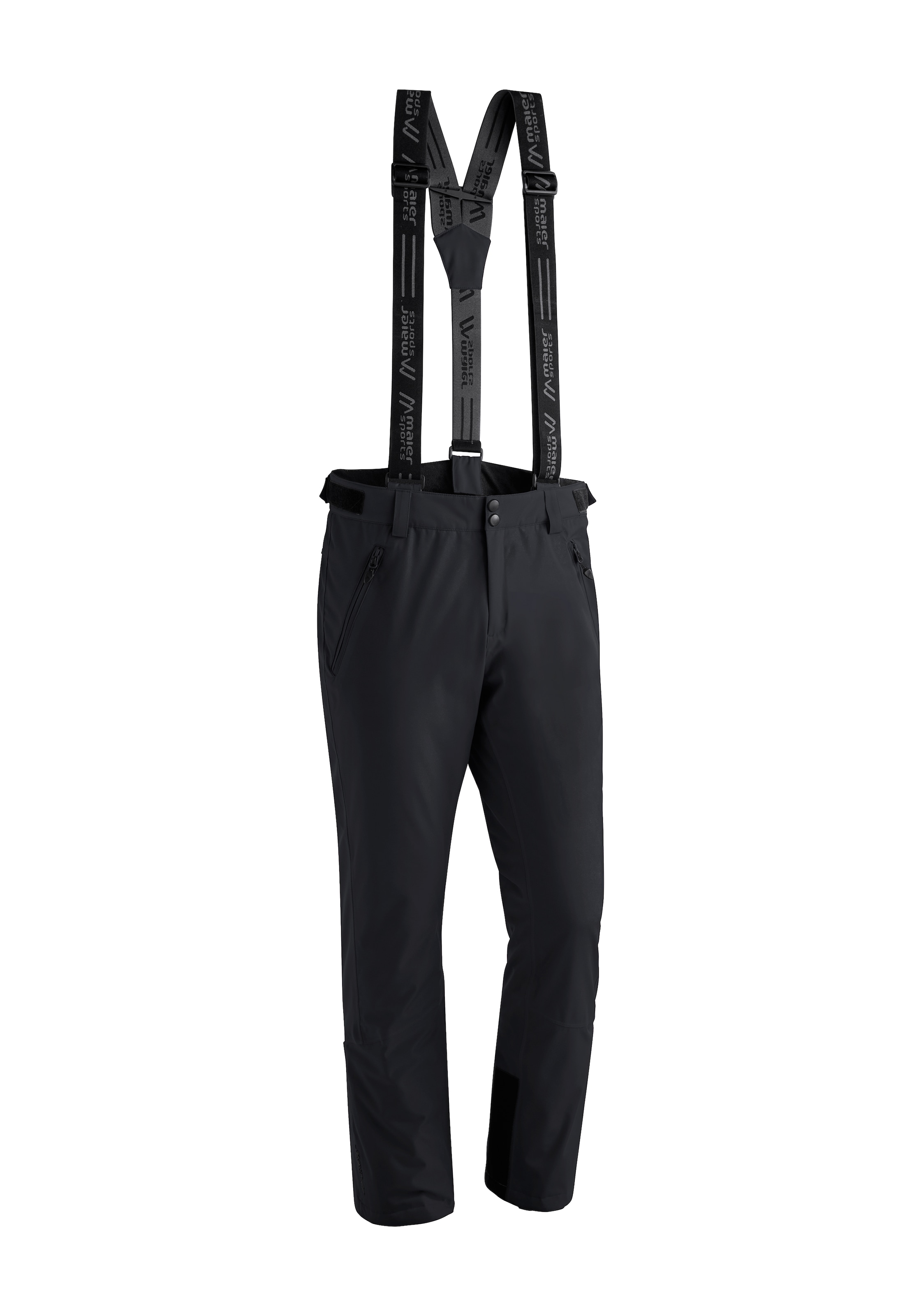 Maier Sports "Anton slim" Herren Schneehose mit Hosenträgern, wind/wasserdicht, Slim Fit