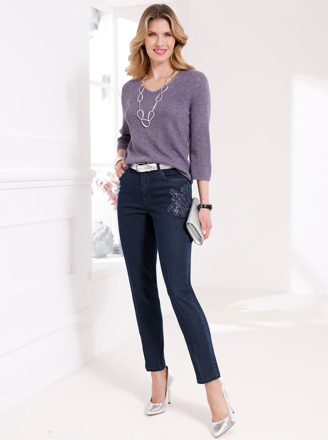 Classic Basics V-Ausschnitt-Pullover "Pullover" günstig online kaufen