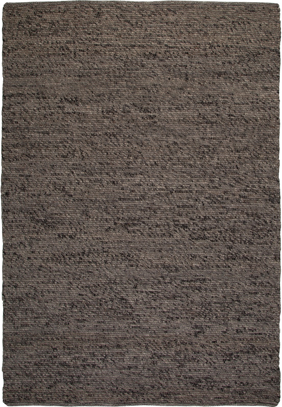 Wollteppich KAYOOM "Kvell 875", graphit, B:160cm H:13mm L:230cm, Wolle, Teppiche, Kurzflor, Handgewebt, Modernes Muster, Uni, Wolle