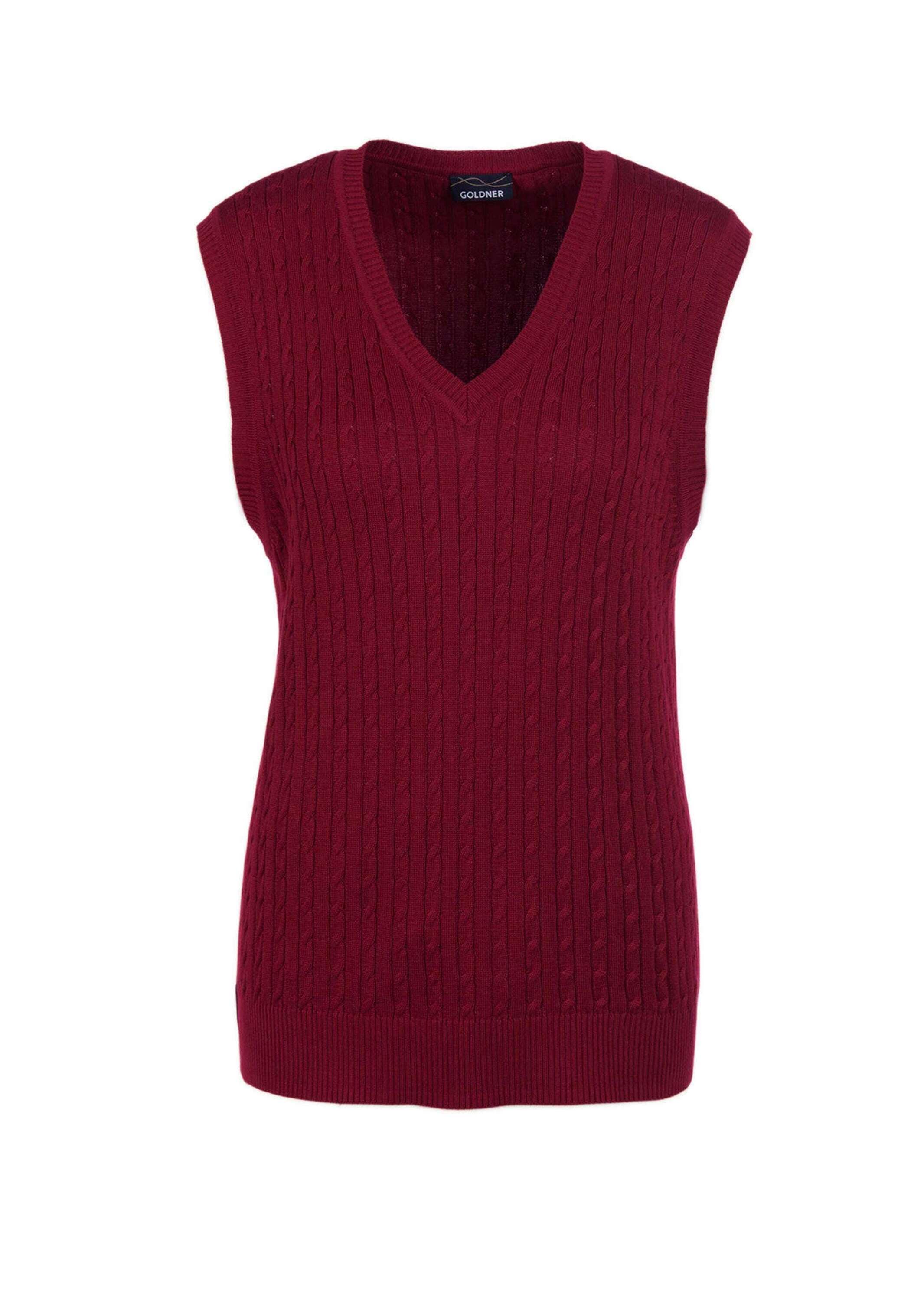 GOLDNER Pullunder "Pullunder mit zeitlosem Zopfmuster" günstig online kaufen