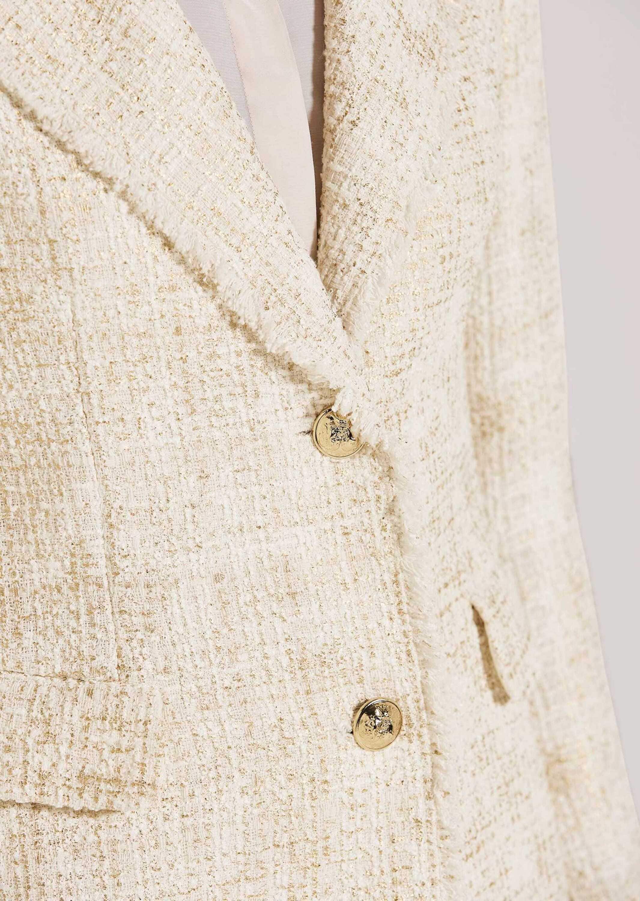 MADELEINE Jerseyblazer »Blazer Bouclé-Blazer mit Fransen-Akzenten«
