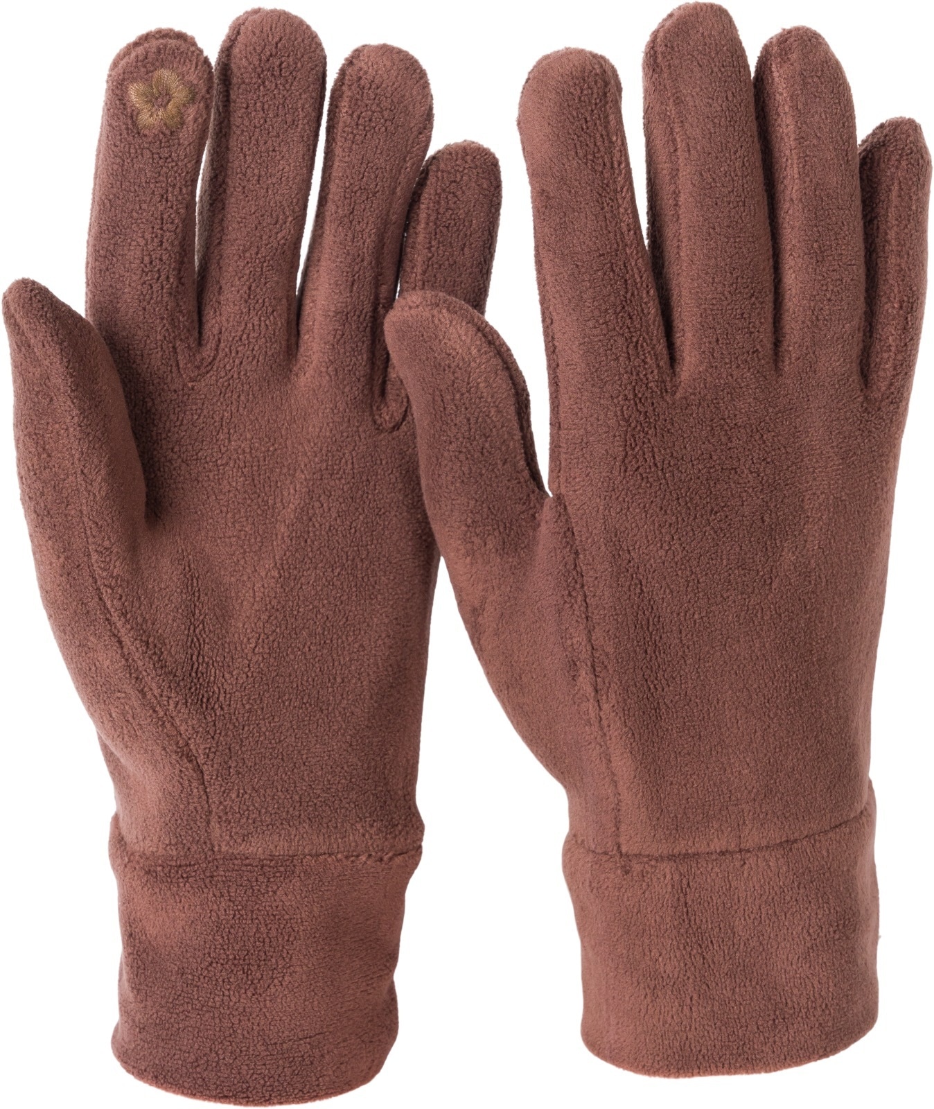 styleBREAKER Fleecehandschuhe "Einfarbige Touchscreen Fleece Handschuhe" 1 Stk.