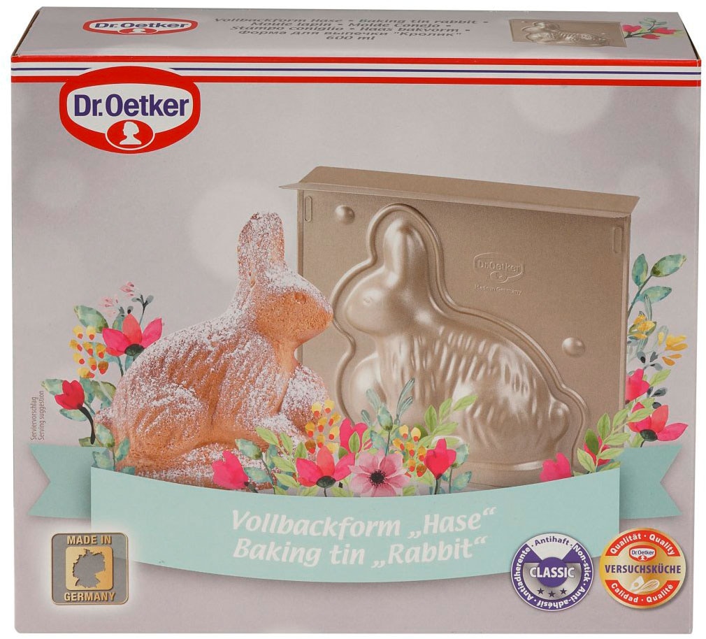 Dr. Oetker Backform »Hase«, Vollbackform Hase – 3D-Hasenbackform, Osterbackform, Backform Hase
