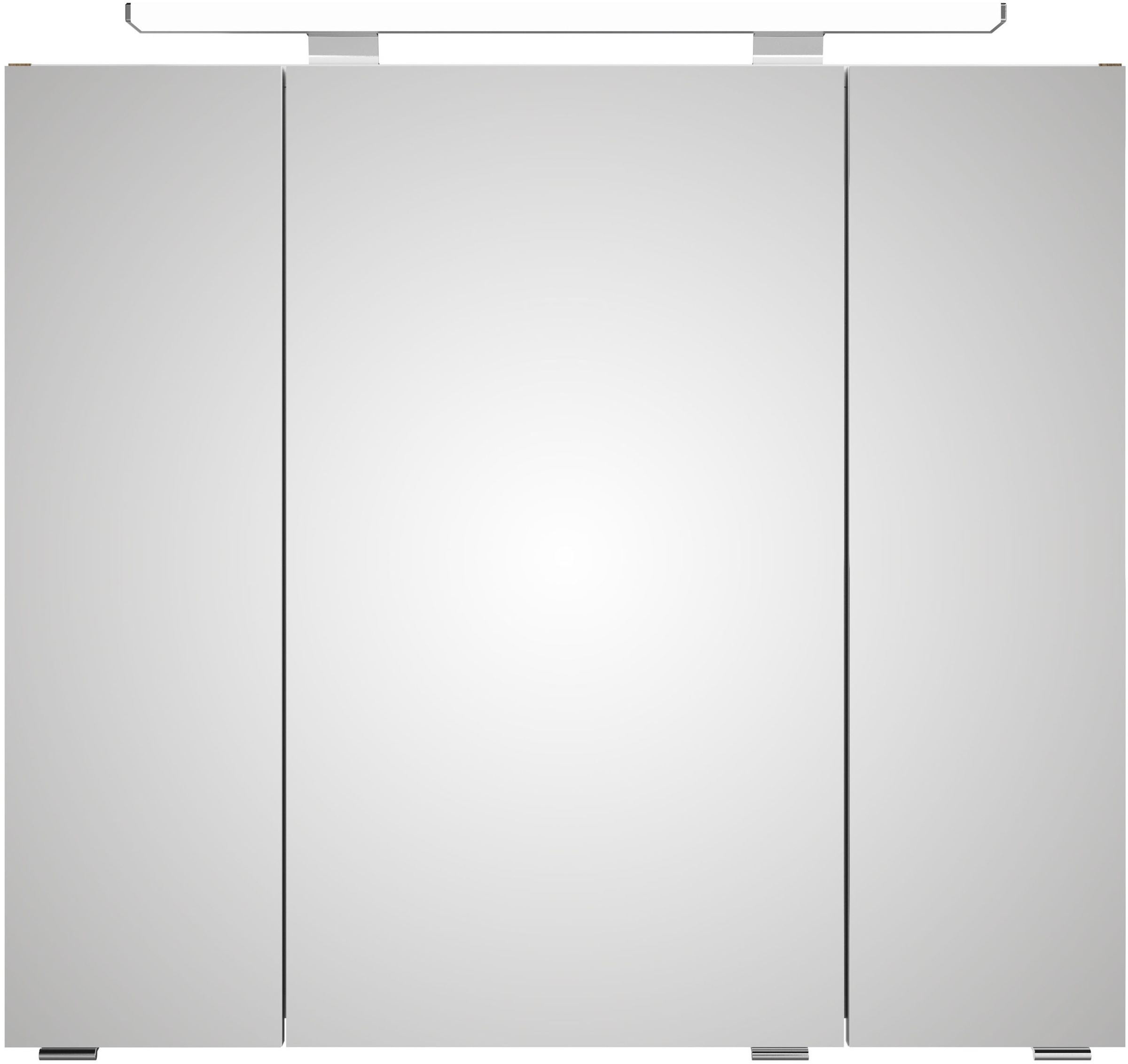 Saphir Badmöbel-Set »Serie 4010 4-teilig Keramik-Waschtisch mit LED-Spiegelschrank«, (Set), Badezimmer Set mit Unterschrank, Midischrank, inkl. Türdämpfer