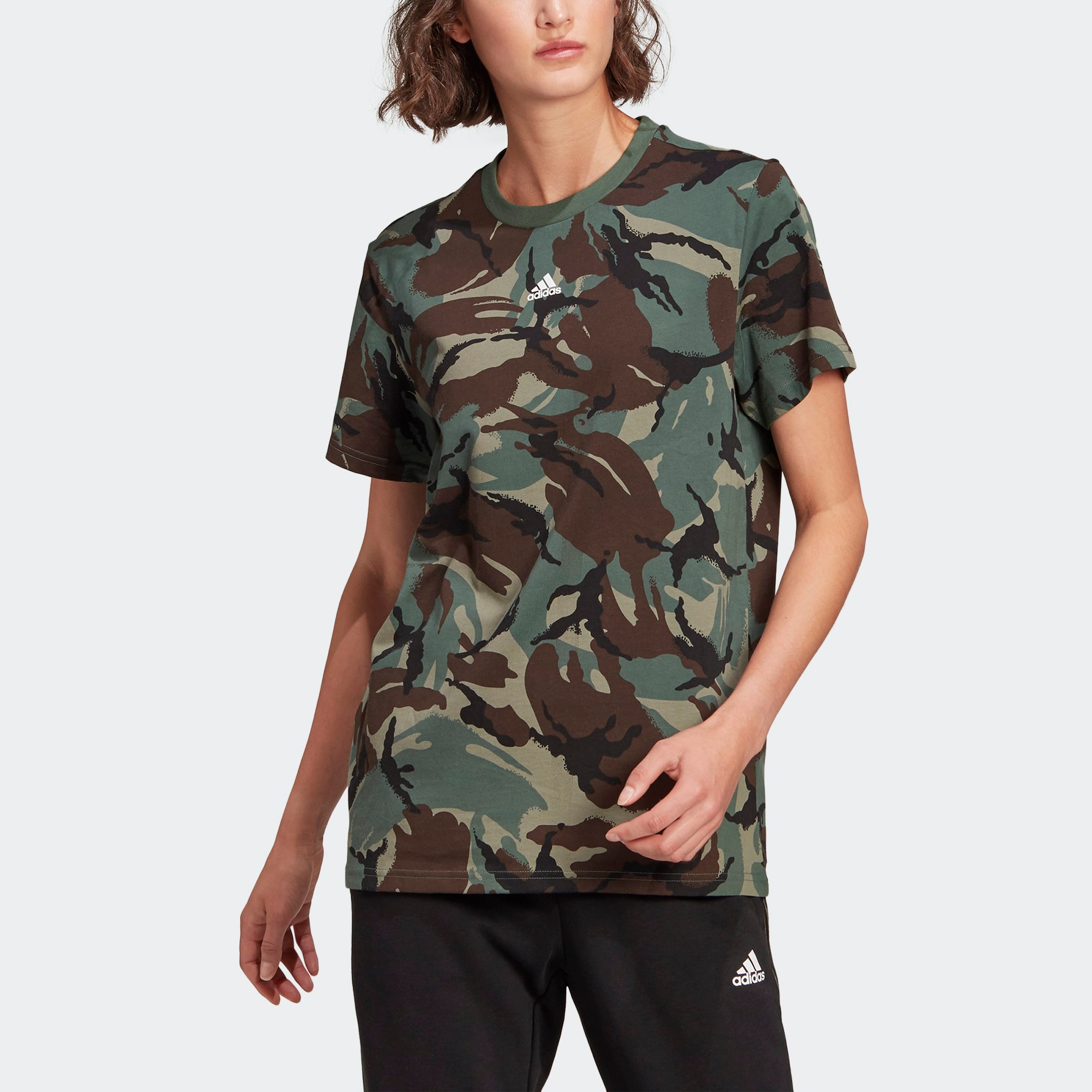 adidas women's camouflage shirts & tops