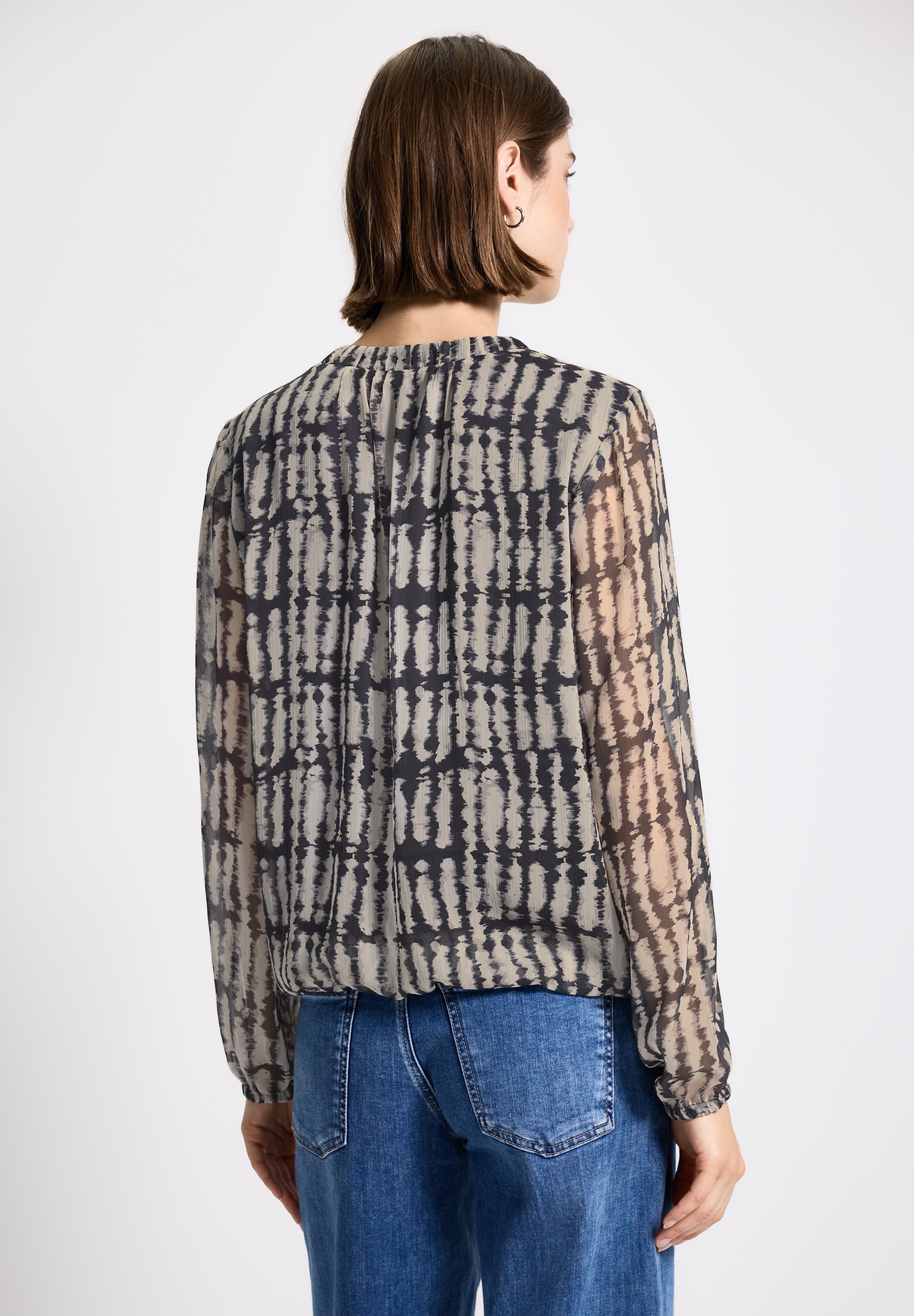 STREET ONE STUDIO Chiffonbluse, mit grafischem Muster