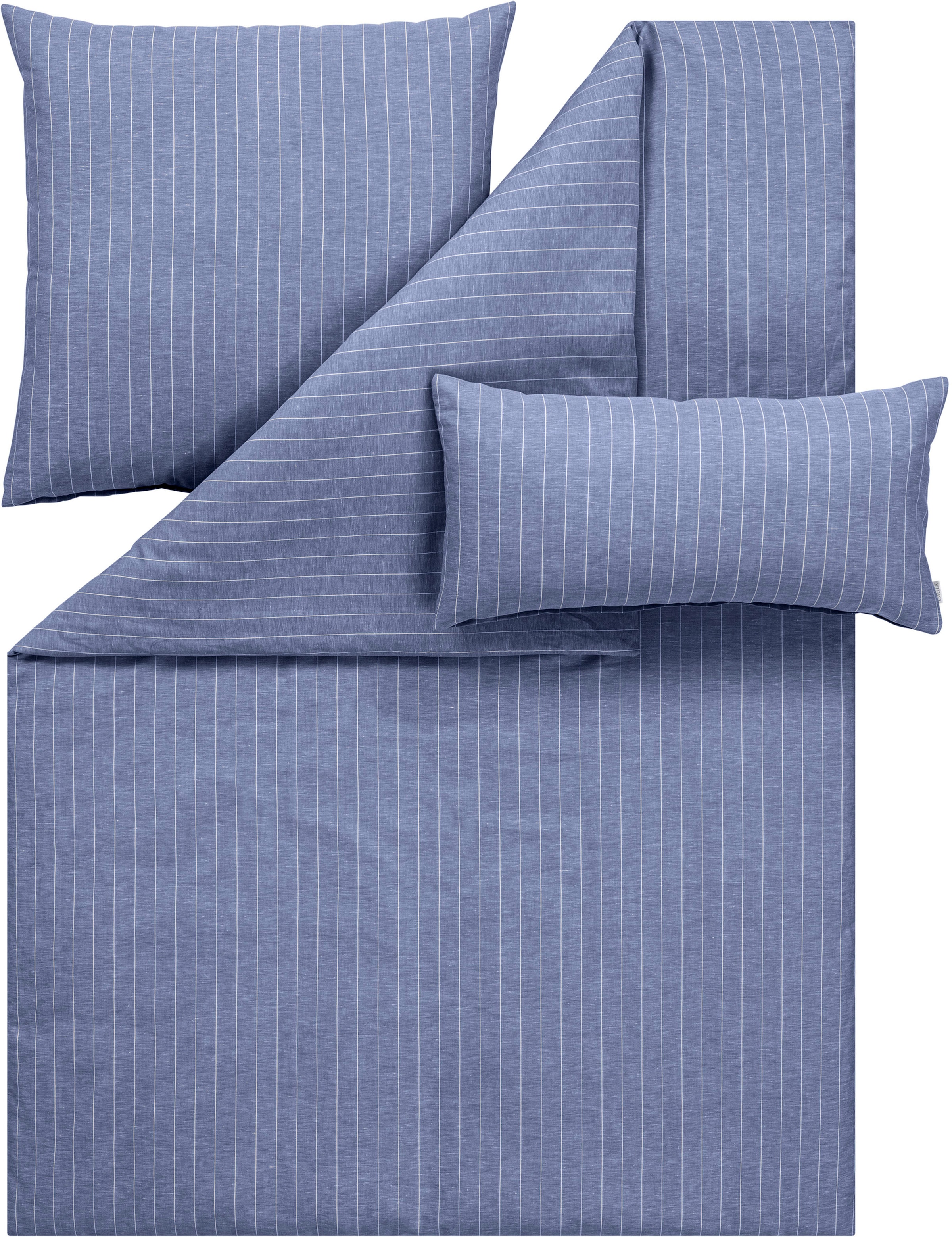 Estella Bettwäsche »GRATIS-KISSEN 40x80 cm inklusive!«, 50% Leinen, 50% Baumwolle
