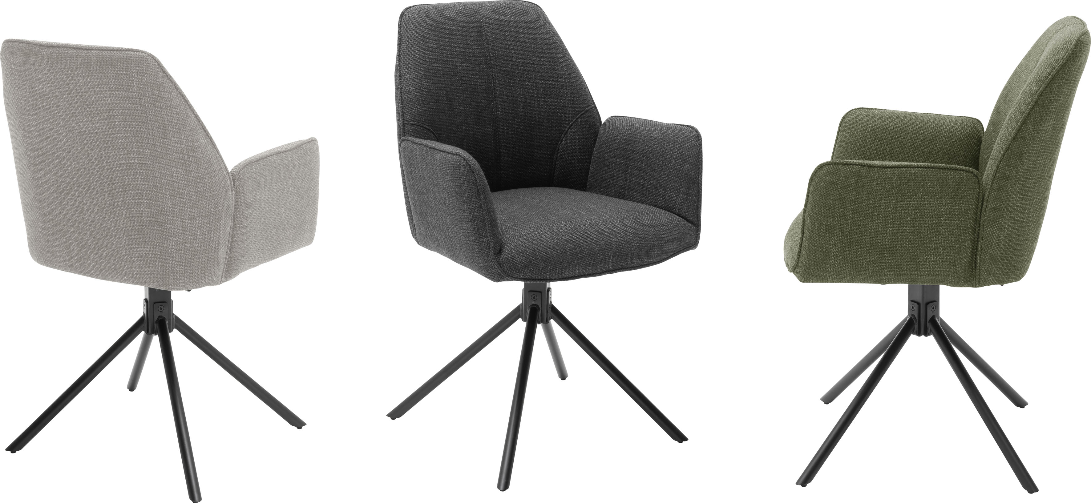 Thumbnail - MCA furniture 4-Fußstuhl "Pemba", (Set), 2 St., 2er-Set, 180drehabr mit Nivellierung, Stuhl belastbar bis 120 kg