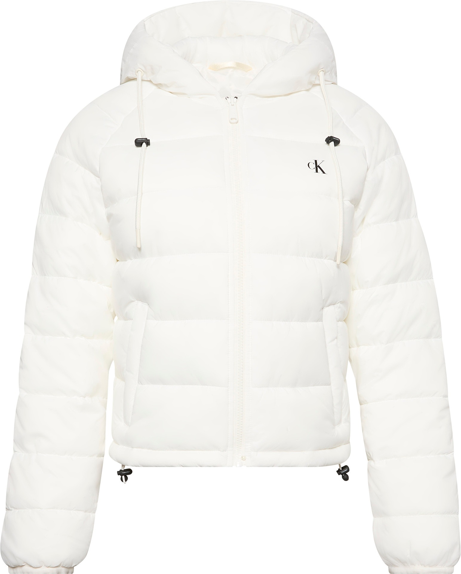 Calvin Klein Jeans Steppjacke »LIGHTWEIGHT LOGO PUFFER«, mit Kapuze, Mit Rundhalsausschnitt