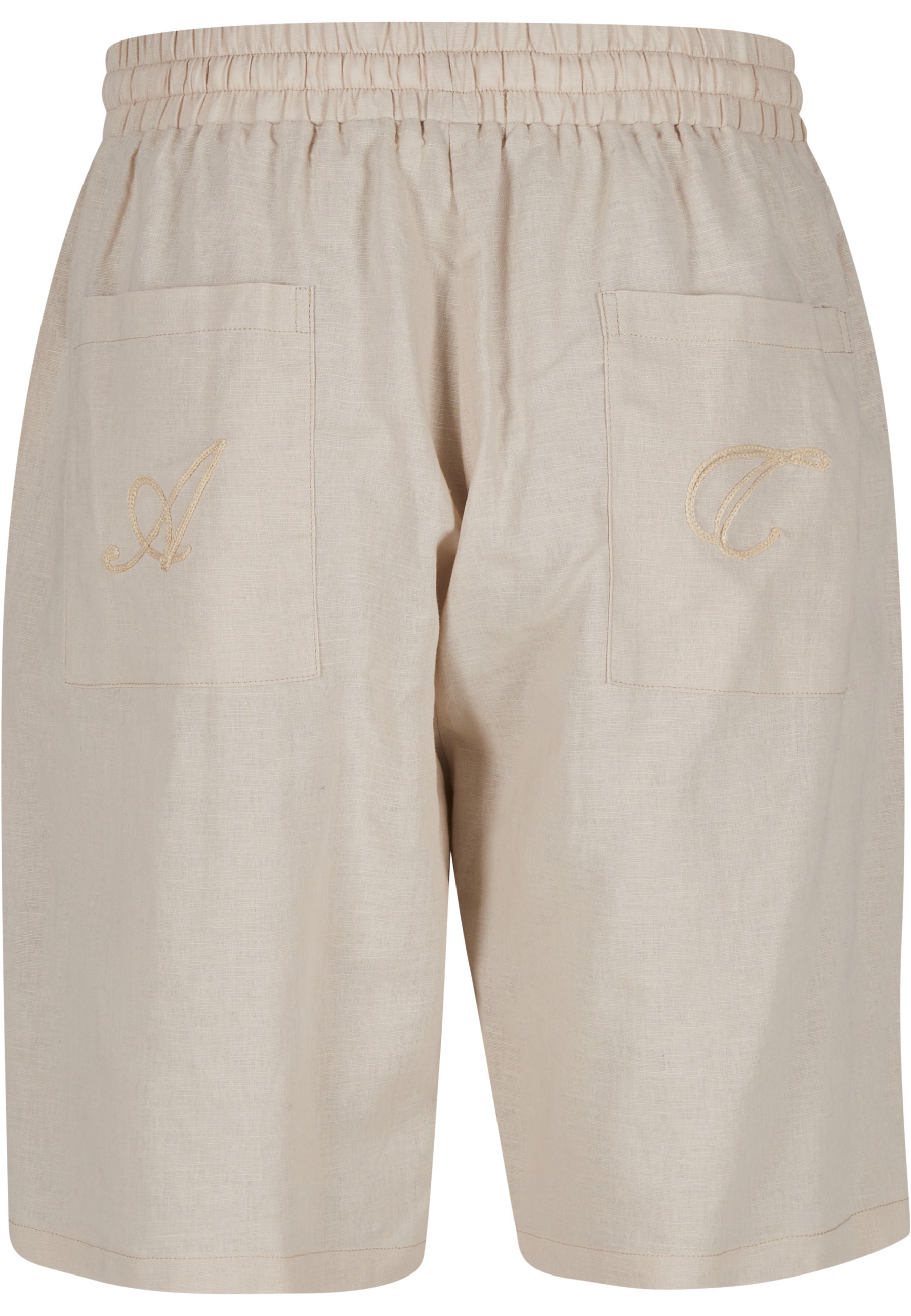 Another Cotton Lab Shorts »Another Cotton Lab Logo Stitched Linen Shorts«