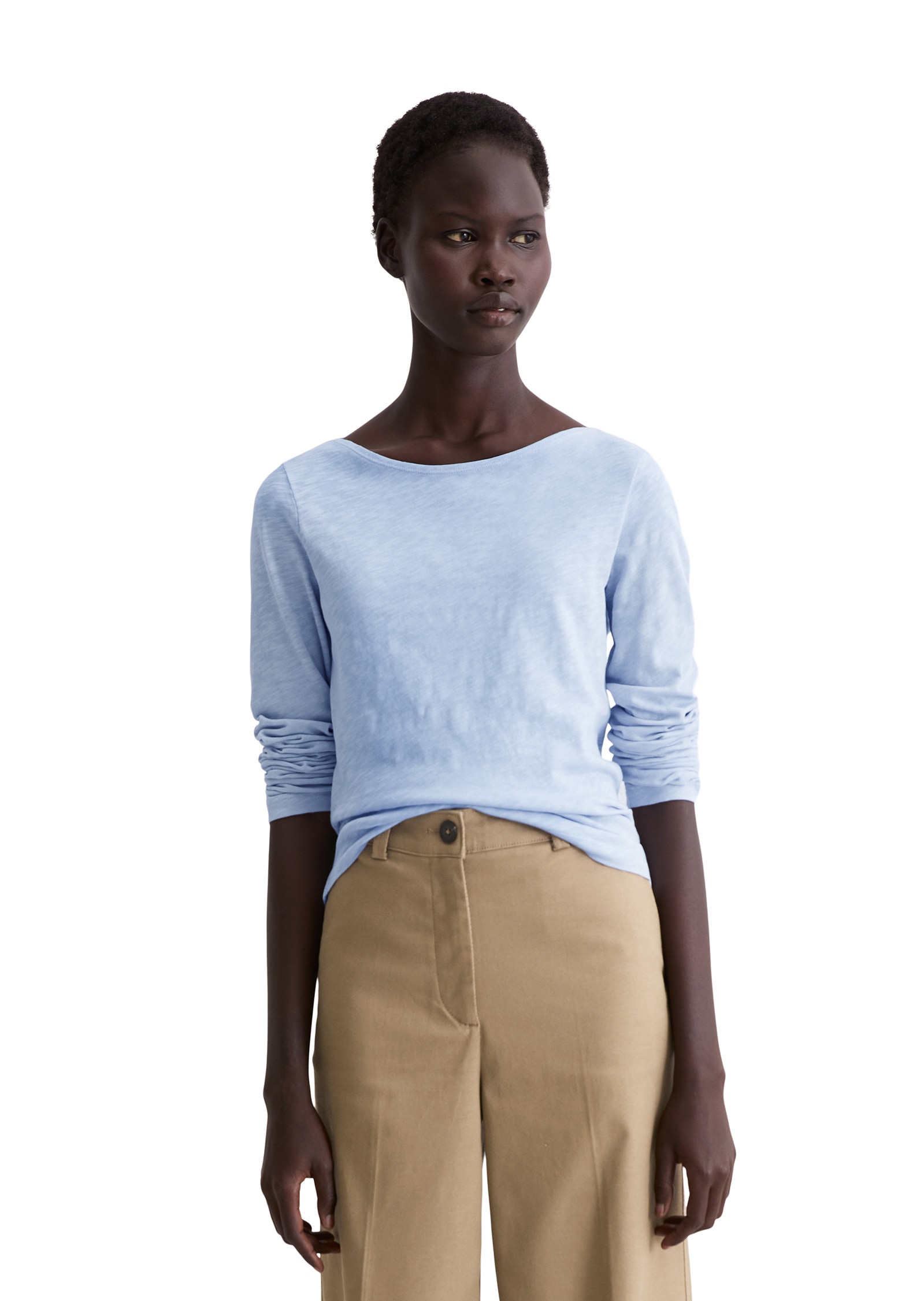 Marc OPolo Langarmshirt "aus Organic Cotton-Qualität" günstig online kaufen