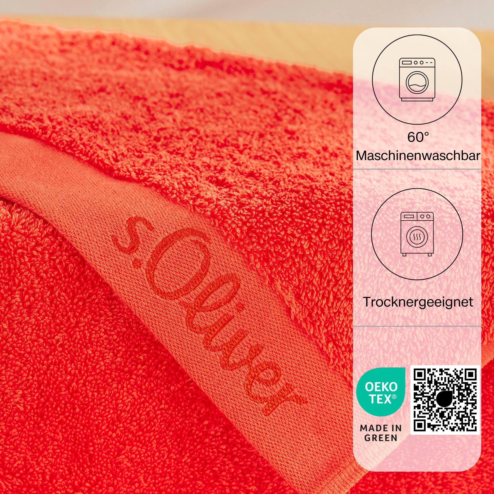 s.Oliver Handtuch Set »s.Oliver, Premium Qualität, 600 gr/m²,«, Set, 3 tlg., Walkfrottier, 1 Gästetuch 30x50 cm, 1 Handtuch 50x100 cm, 1 Duschtuch 70x140 cm