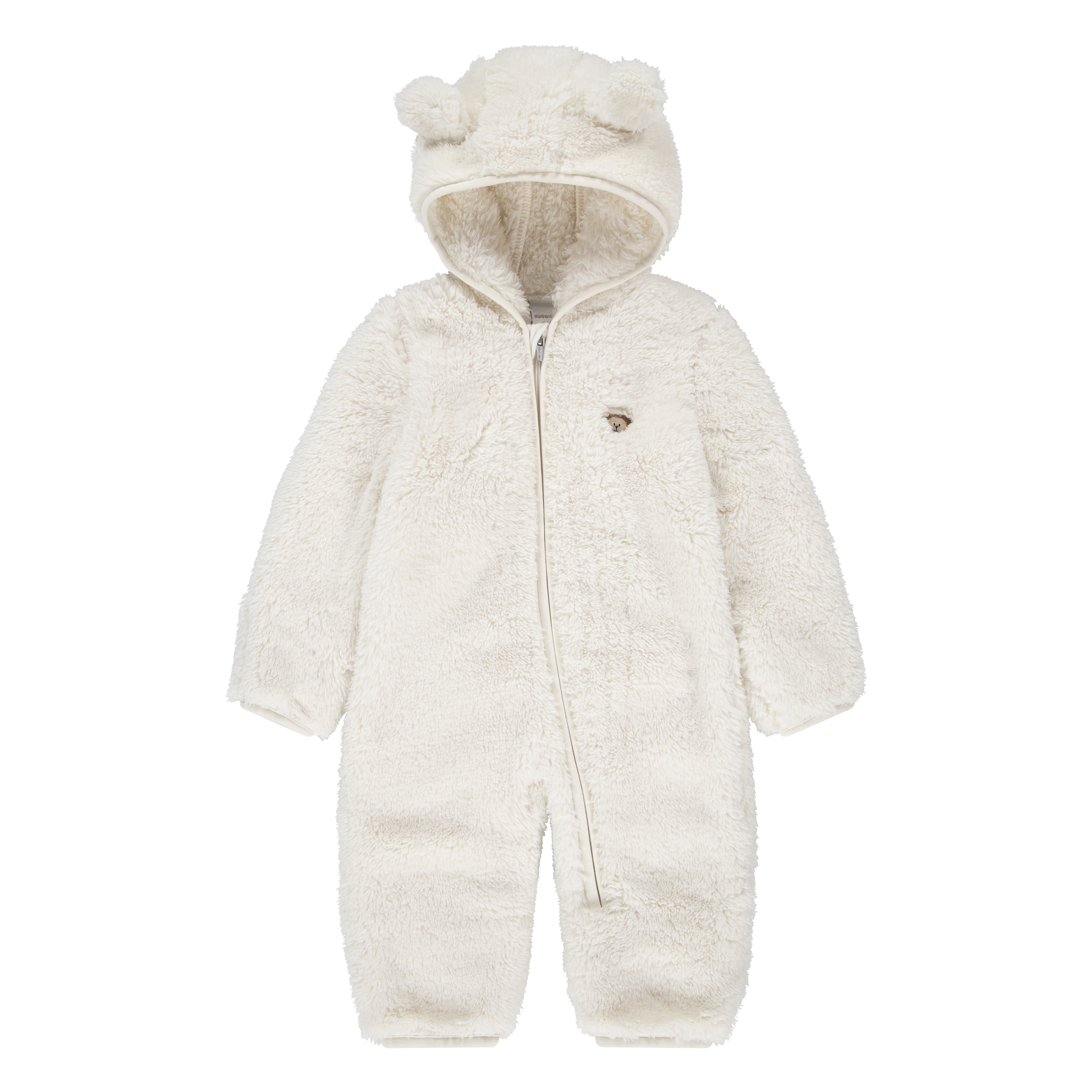 HUGGIES babywear Plüschoverall "HUGN HUGGIES SHERPA PRAM" mit Kapuze mit Öhrchen