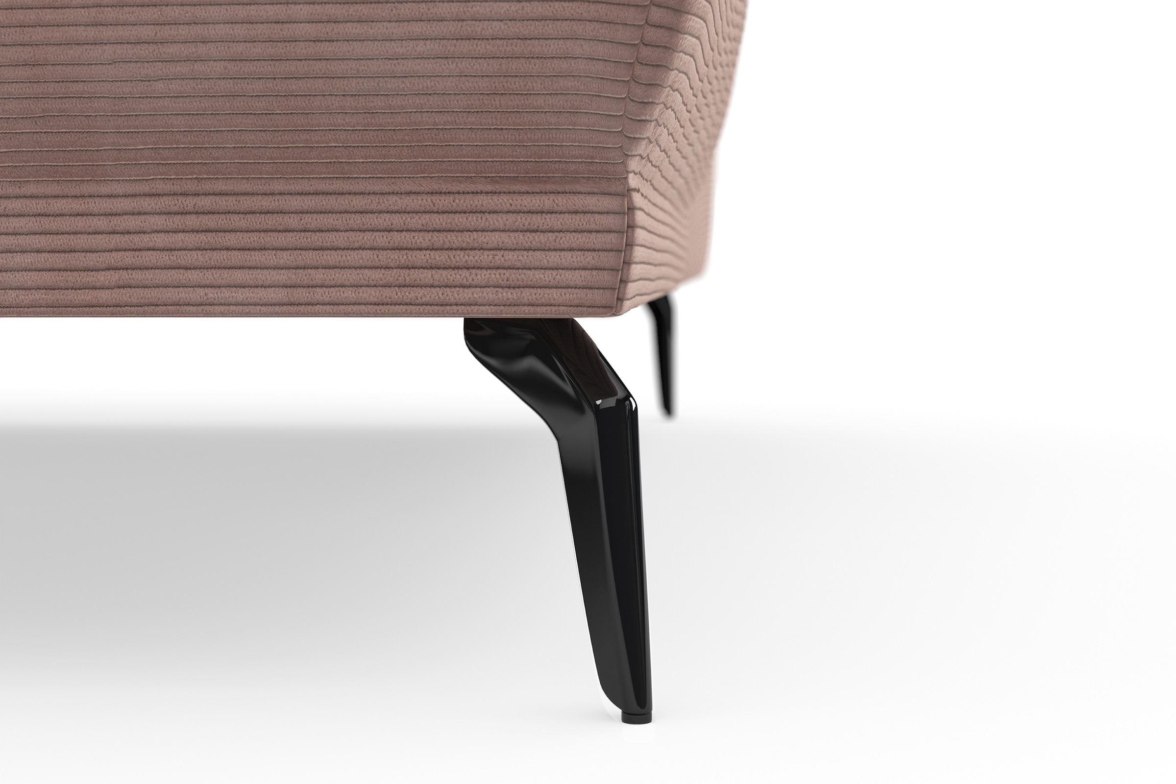 Home affaire Ecksofa »Coco L-Form« Sitztiefen-, Arm- und Kopfteilverstellung, Cord-Bezug, Fußhöhe 15 cm
