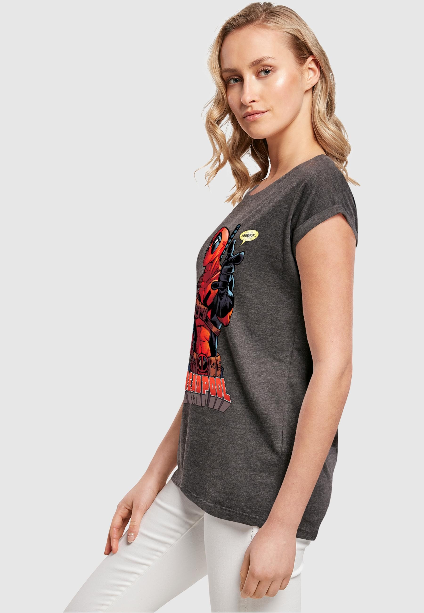 ABSOLUTE CULT T-Shirt »ABSOLUTE CULT Damen Ladies Deadpool - Hey You T-Shirt«, (1 tlg.)