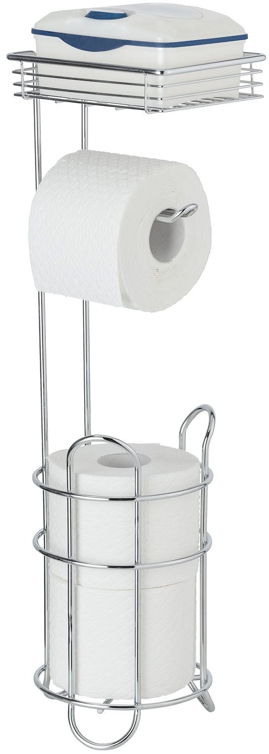 WENKO Toilettenpapierhalter "Toilettenpapierhalter mit Ablage" günstig online kaufen